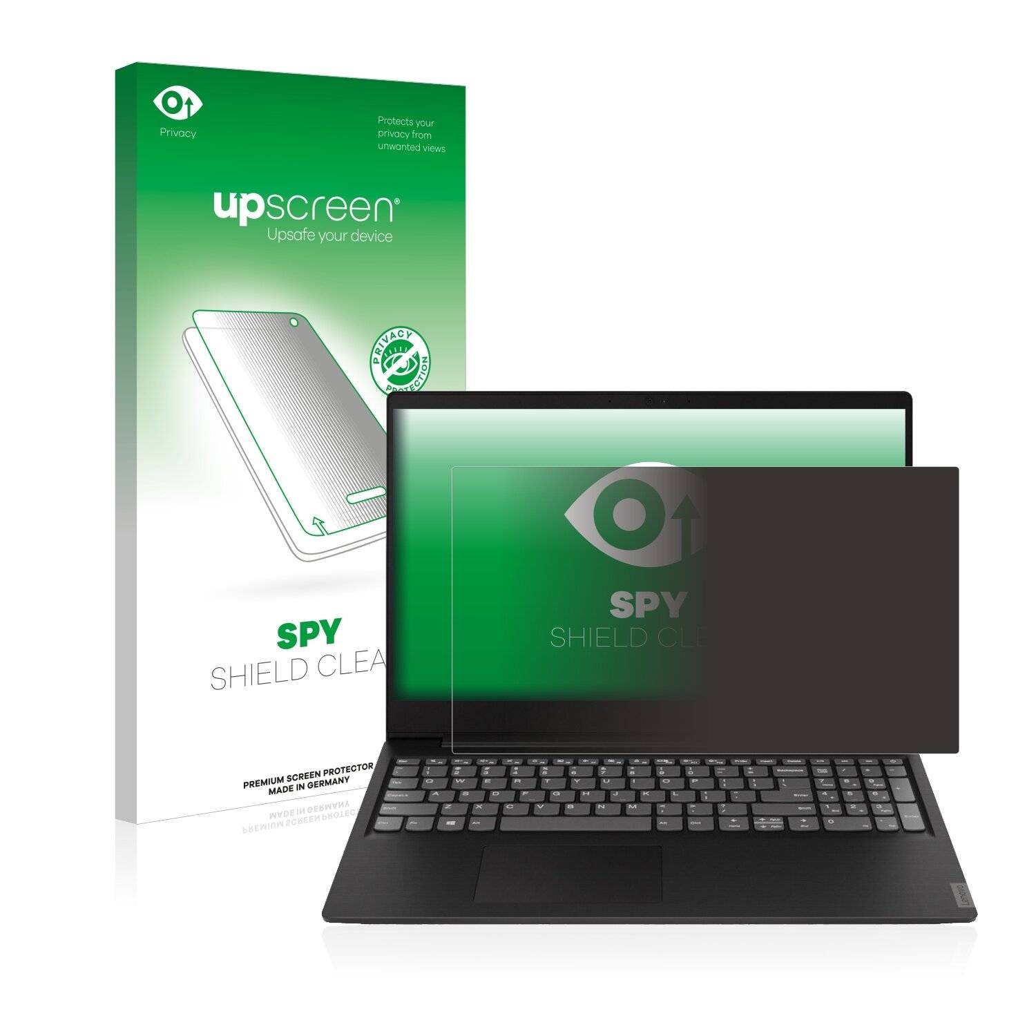 upscreen Spy Shield Clear Premium Blickschutzfolie für Lenovo IdeaPad S145