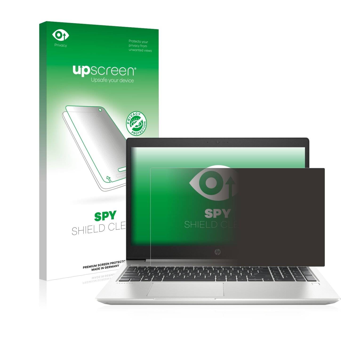 upscreen Spy Shield Clear Premium Blickschutzfolie für HP ProBook 450