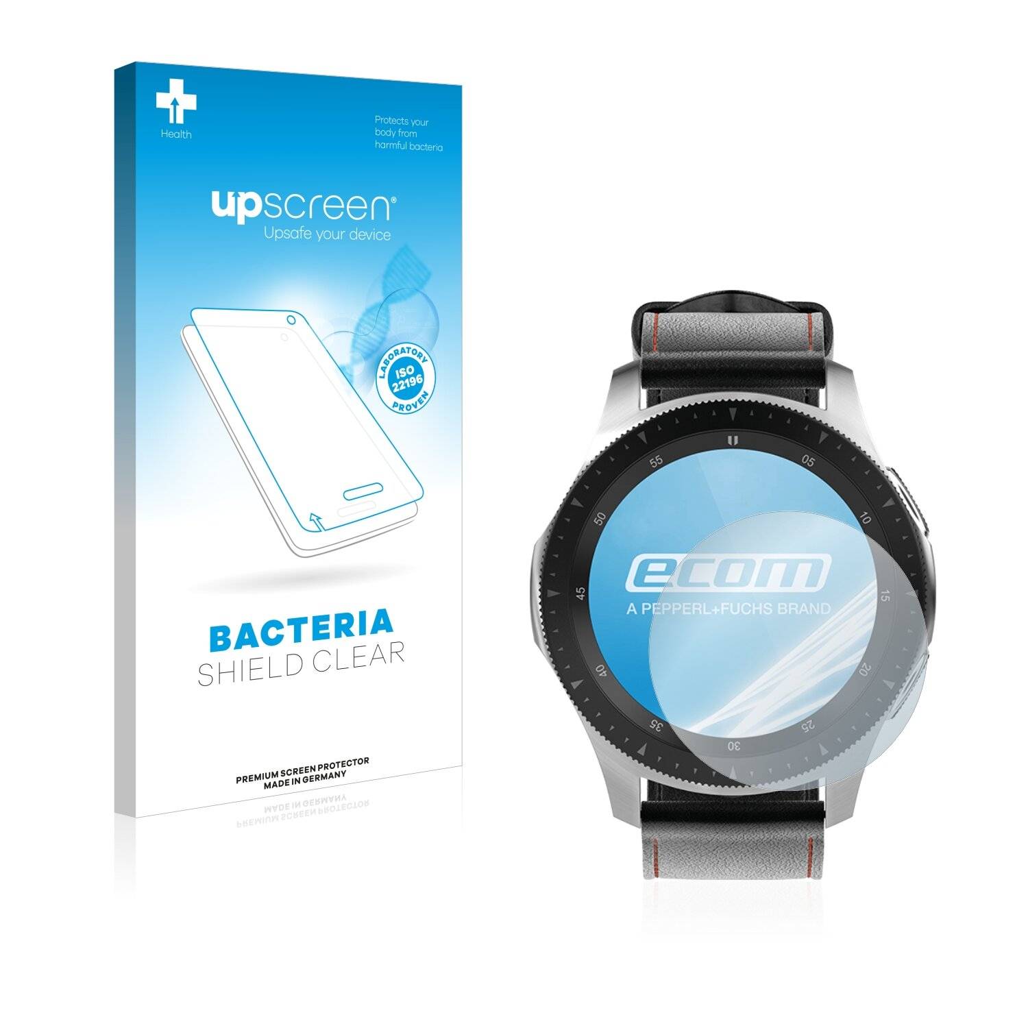 upscreen Bacteria Shield Clear Premium Antibakterielle Displayschutzfolie für Ecom Smart-Ex