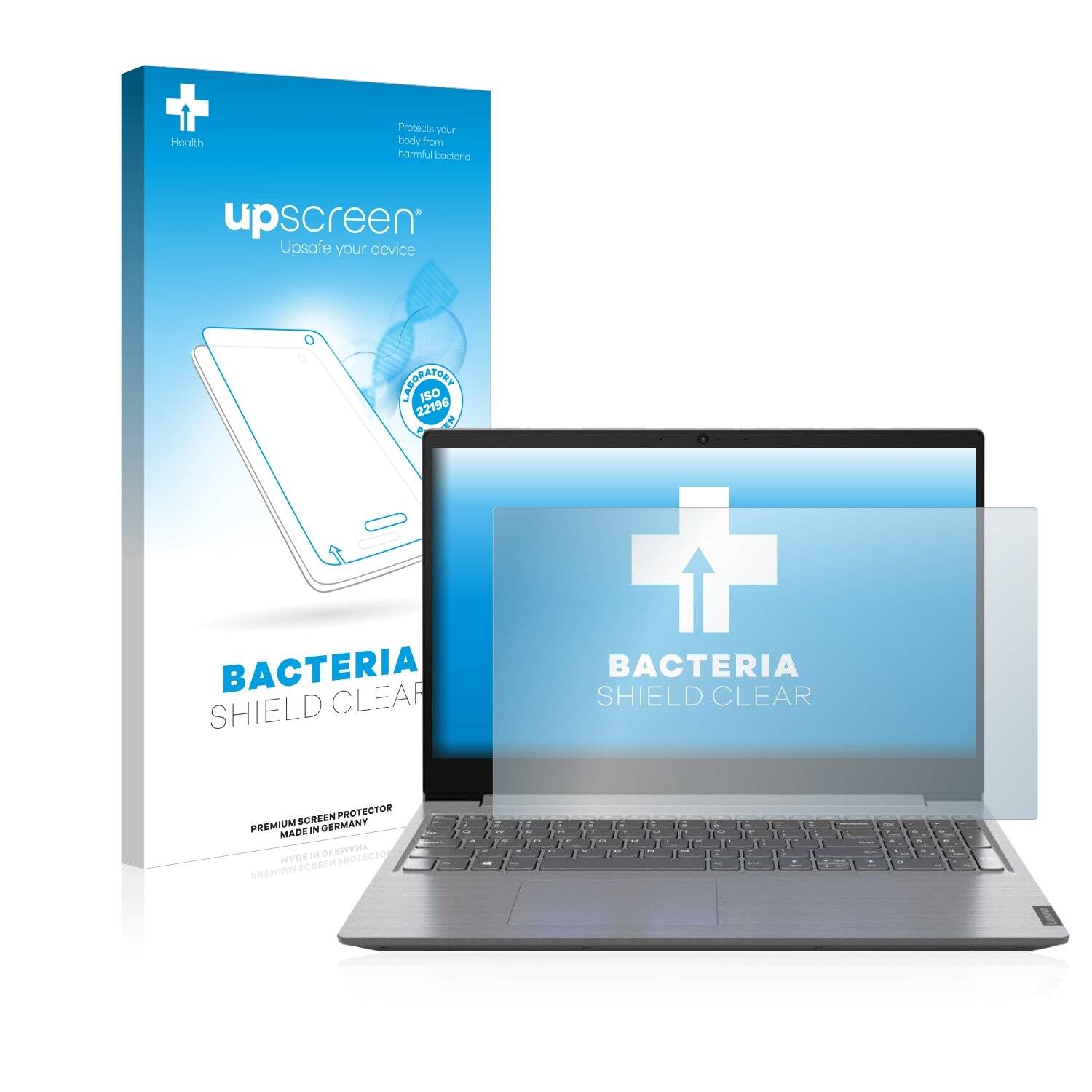 upscreen Bacteria Shield Clear Premium Antibakterielle Displayschutzfolie für Lenovo V15
