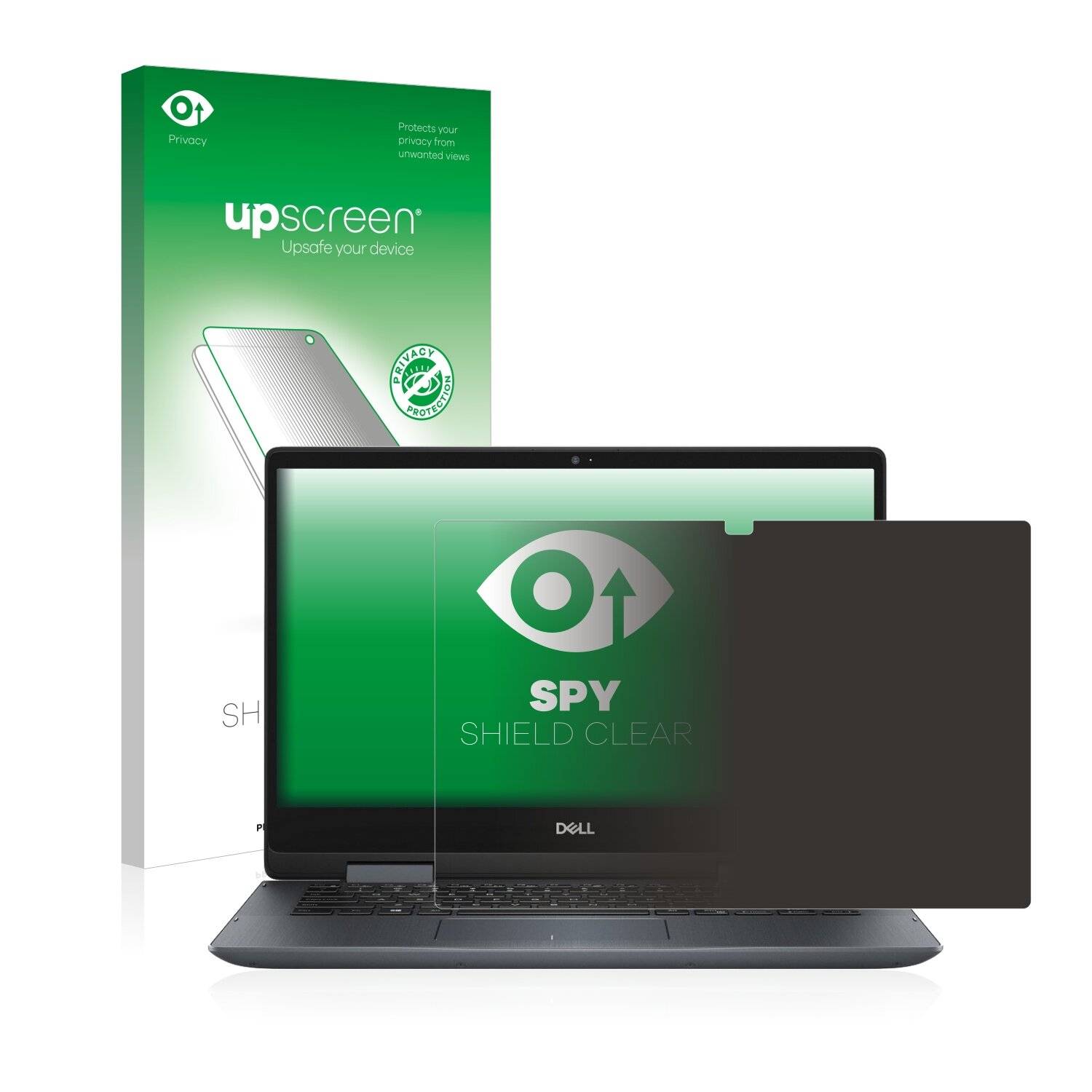 upscreen Spy Shield Clear Premium Blickschutzfolie für Dell Inspiron 14
