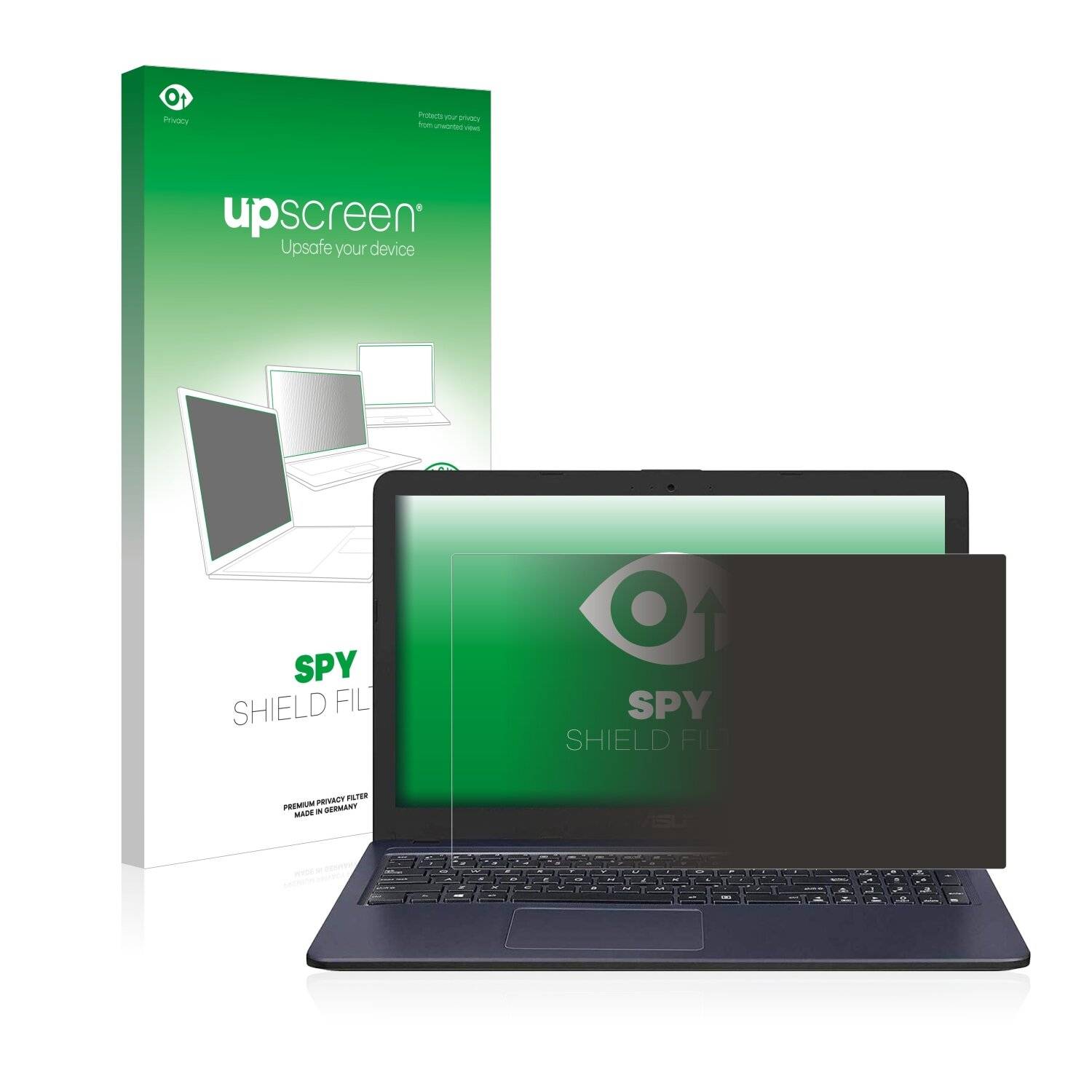 upscreen Spy Shield Filter Premium Blickschutzfilter für Asus