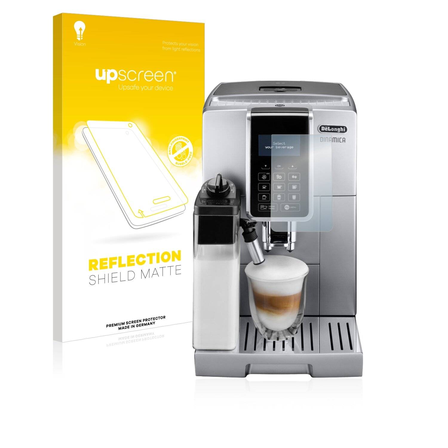upscreen Reflection Shield Matte Premium Displayschutzfolie für DeLonghi Dinamica