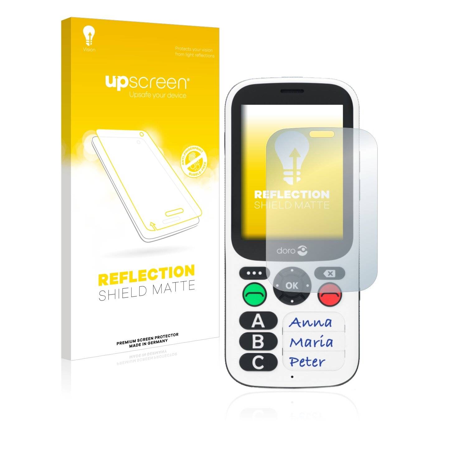 upscreen Reflection Shield Matte Premium Displayschutzfolie für Doro