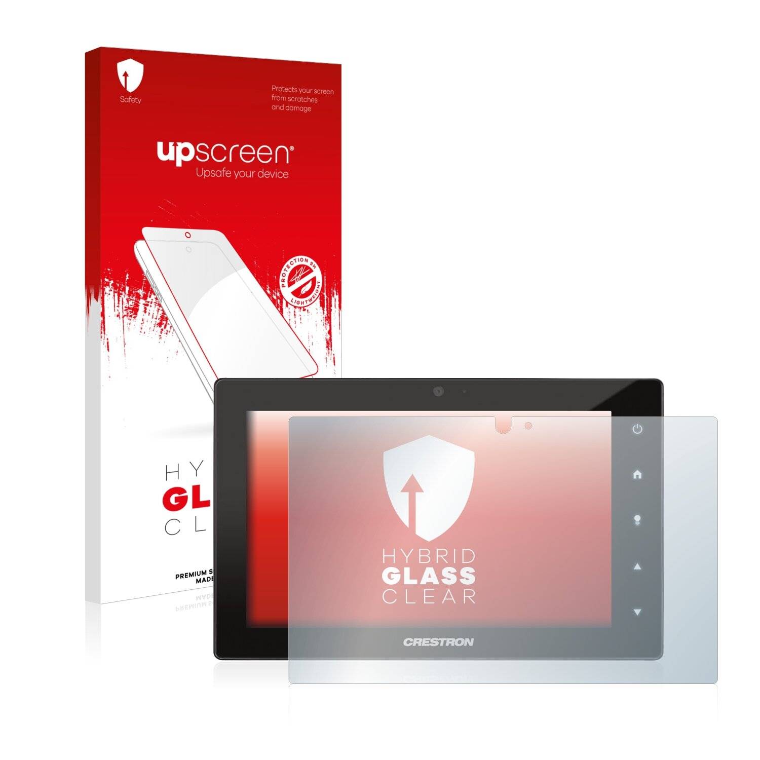 upscreen Hybrid Glass Clear Premium Schutzglas Folie für Crestron