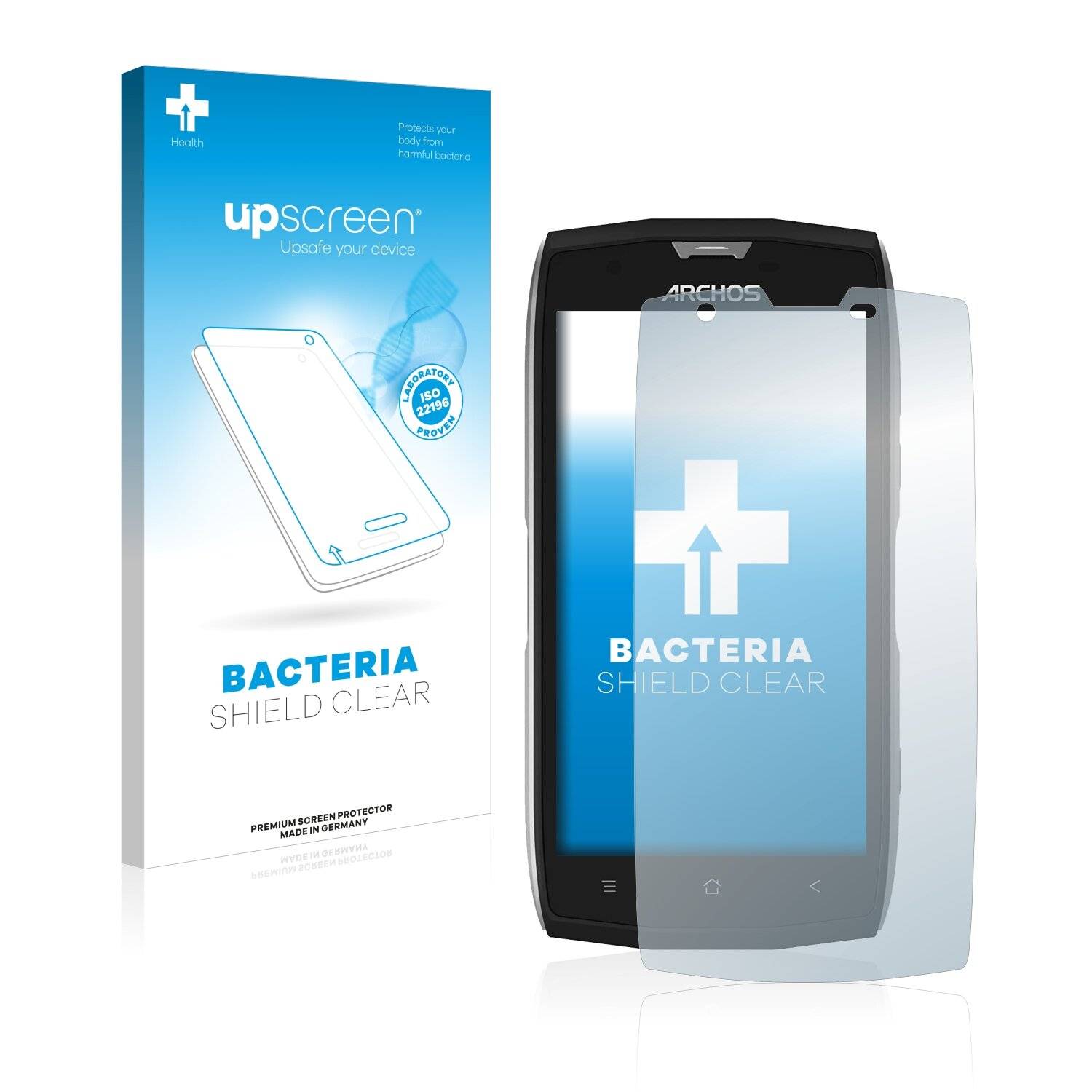 upscreen Bacteria Shield Clear Premium Antibakterielle Displayschutzfolie für Archos Sense