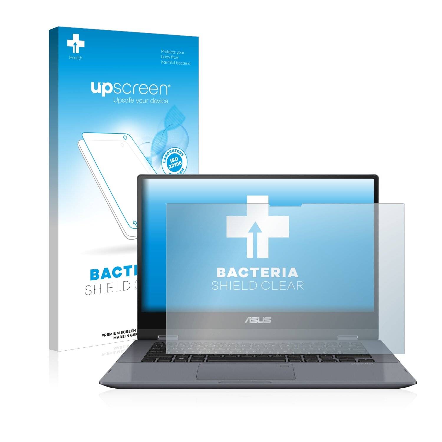 upscreen Bacteria Shield Clear Premium Antibakterielle Displayschutzfolie für Dell XPS 9500