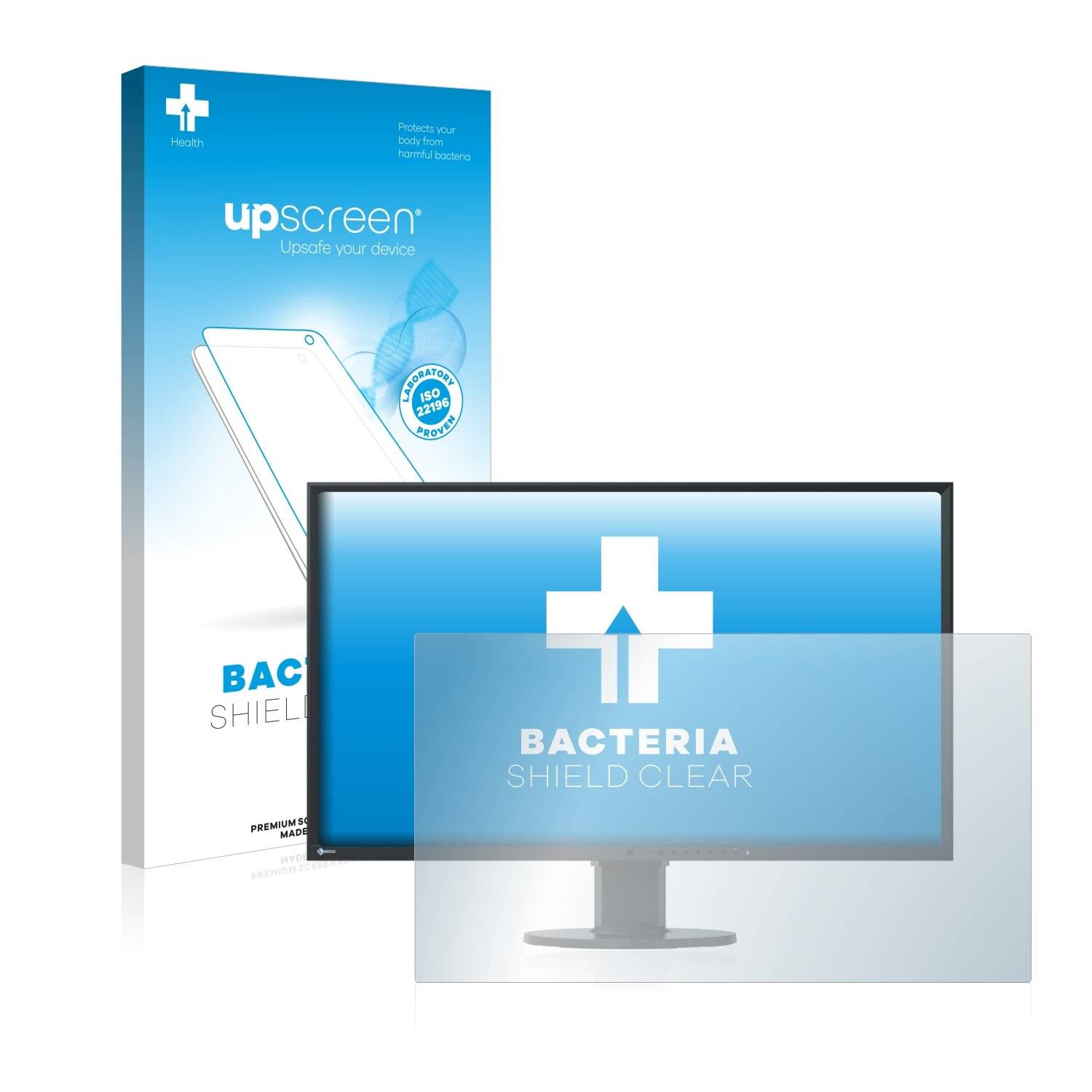 upscreen Bacteria Shield Clear Premium Antibakterielle Displayschutzfolie für Eizo
