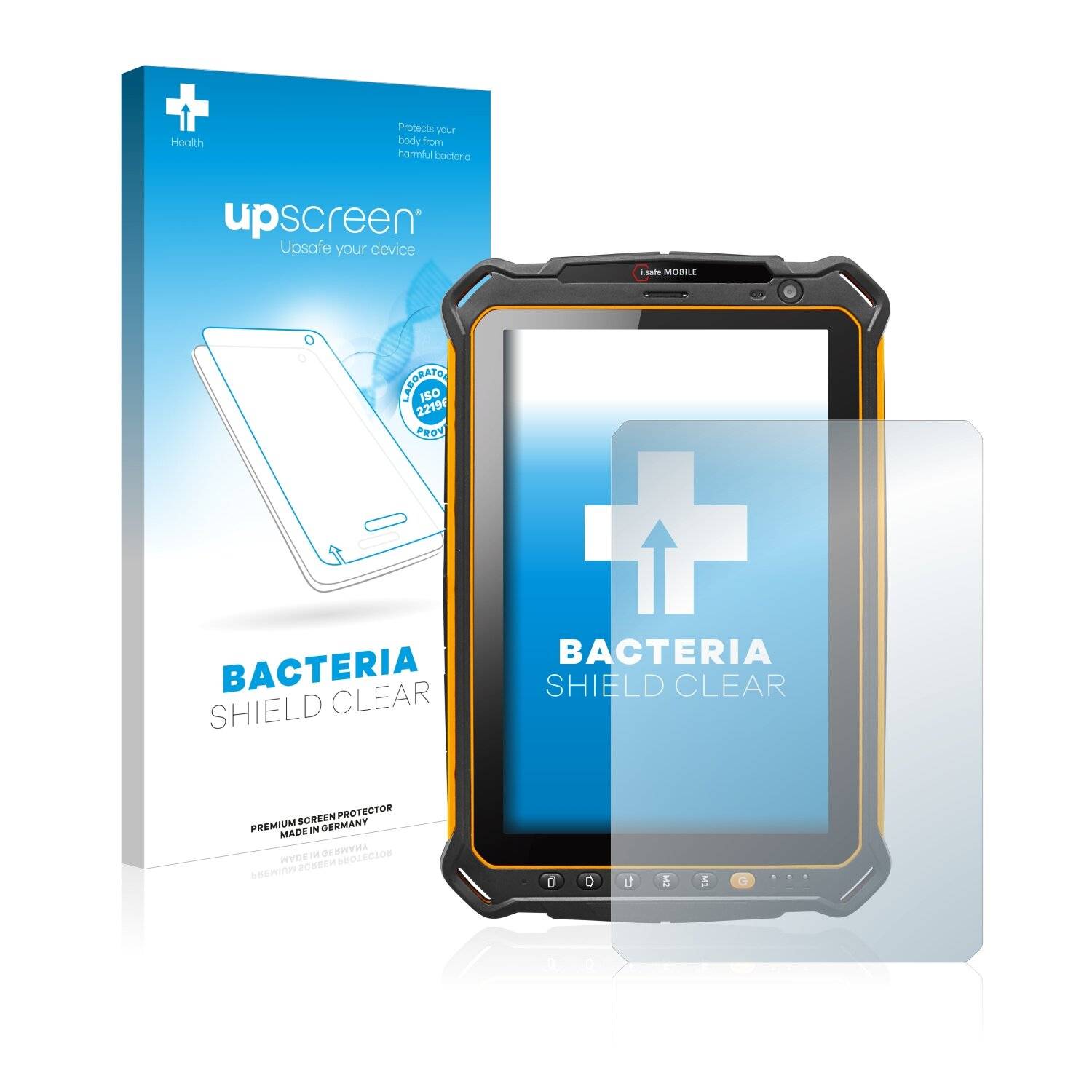 upscreen Bacteria Shield Clear Premium Antibakterielle Displayschutzfolie für i.safe