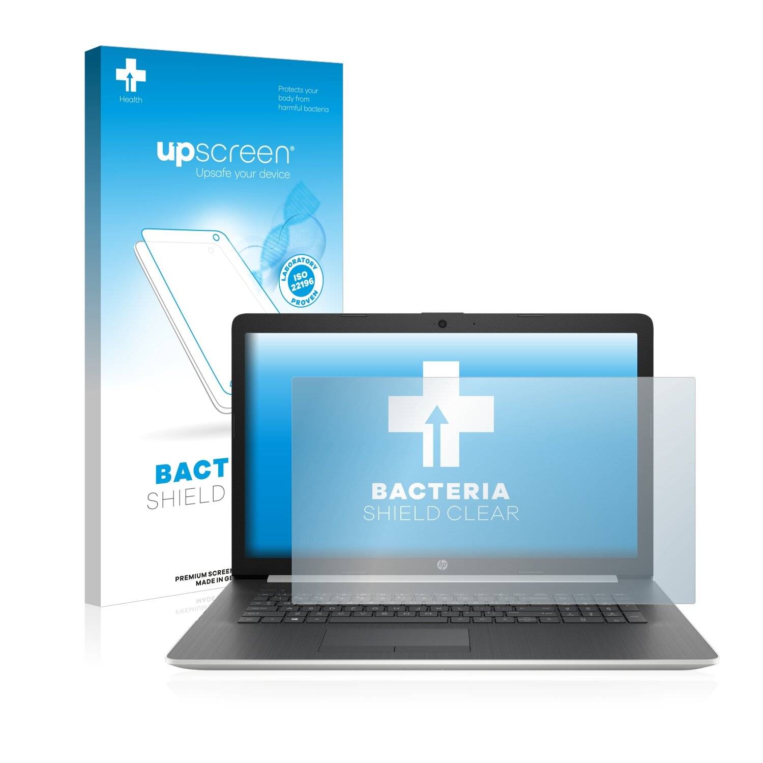 upscreen Bacteria Shield Clear Premium Antibakterielle Displayschutzfolie für HP