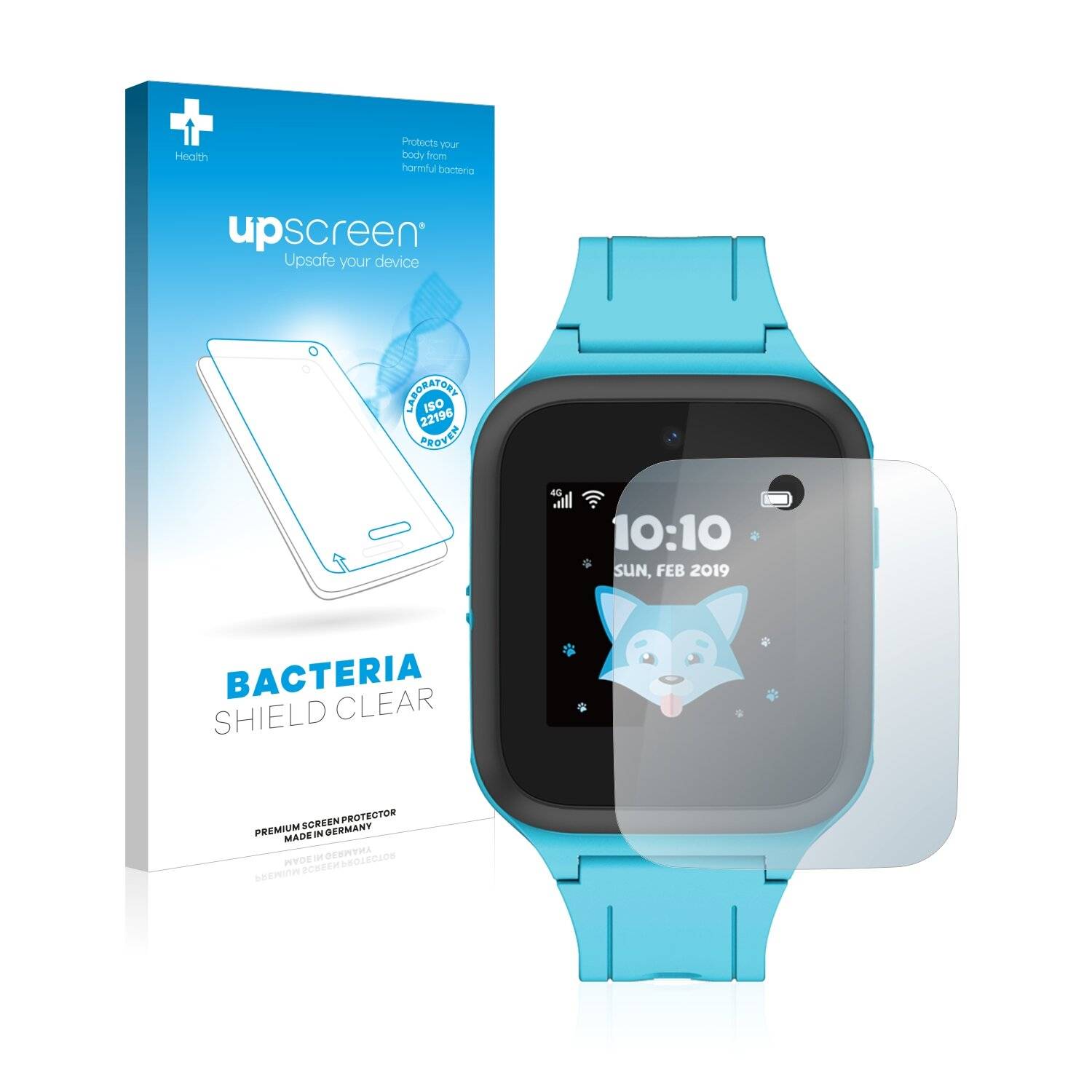 upscreen Bacteria Shield Clear Premium Antibakterielle Displayschutzfolie für TCL Movetime