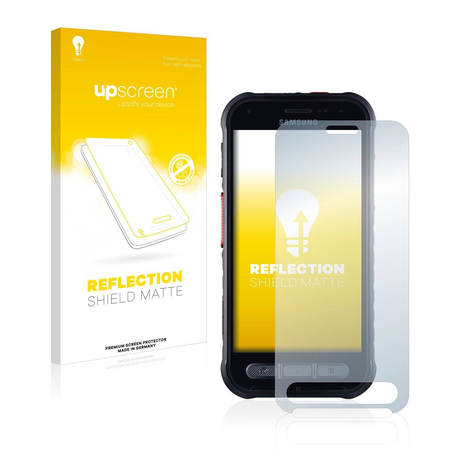 upscreen Reflection Shield Matte Premium Displayschutzfolie für Samsung Galaxy Xcover