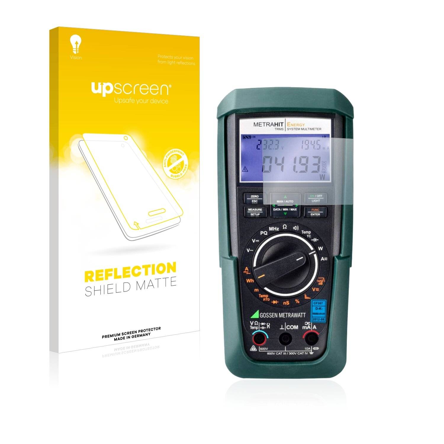 upscreen Reflection Shield Matte Premium Displayschutzfolie für Gossen Metrawatt Metrahit