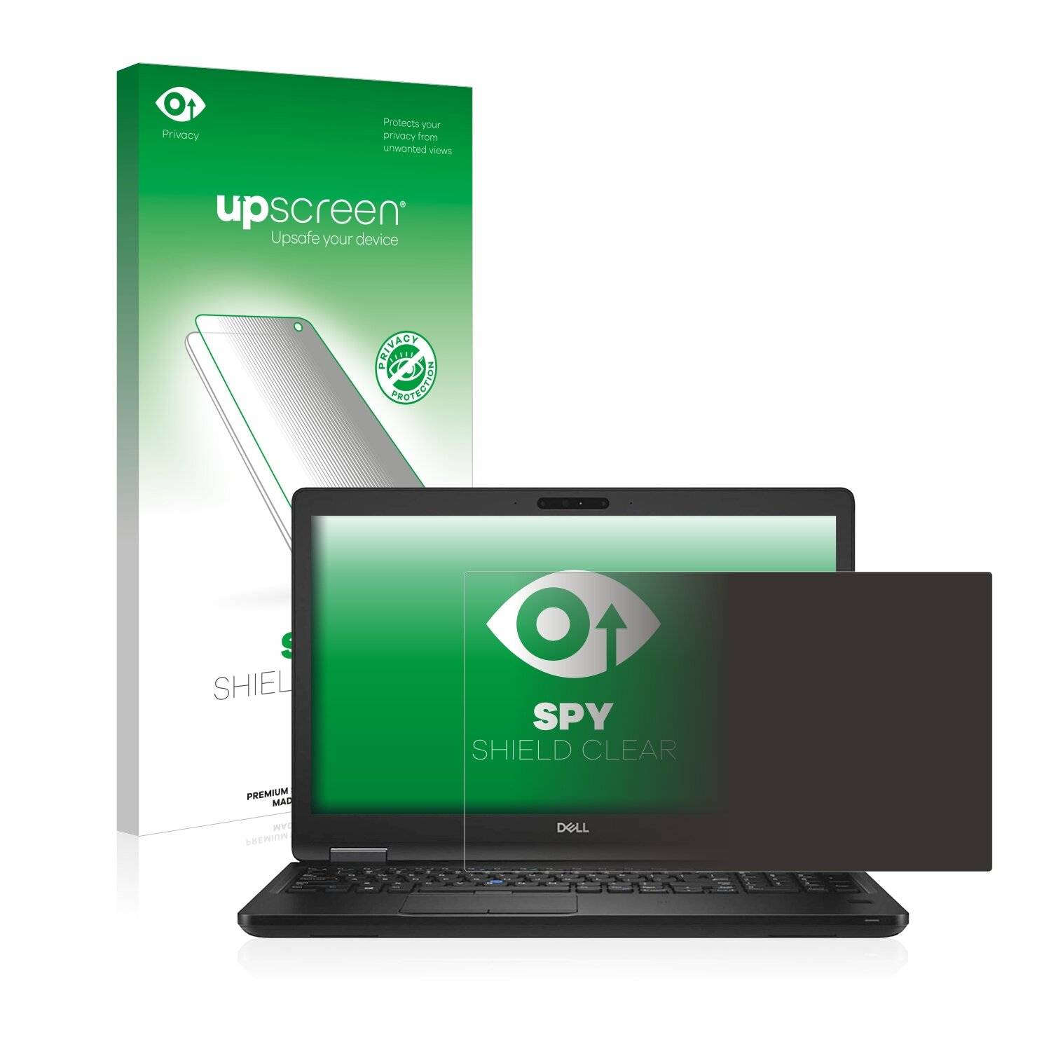 upscreen Spy Shield Clear Premium Blickschutzfolie für Dell Latitude