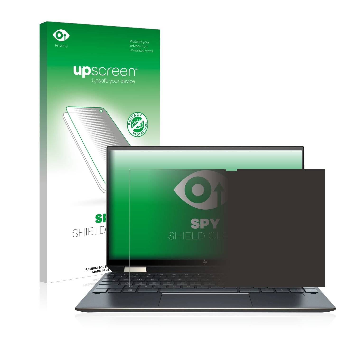 upscreen Spy Shield Clear Premium Blickschutzfolie für HP Spectre X360