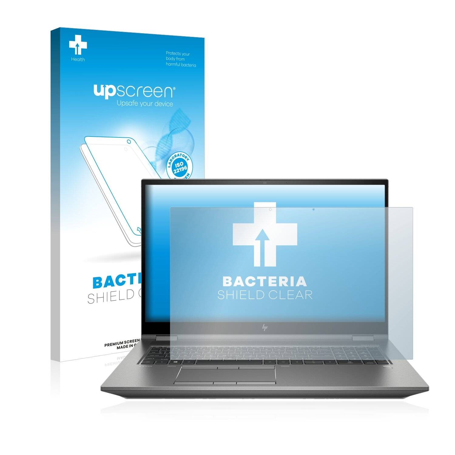 upscreen Bacteria Shield Clear Premium Antibakterielle Displayschutzfolie für HP ZBook Power