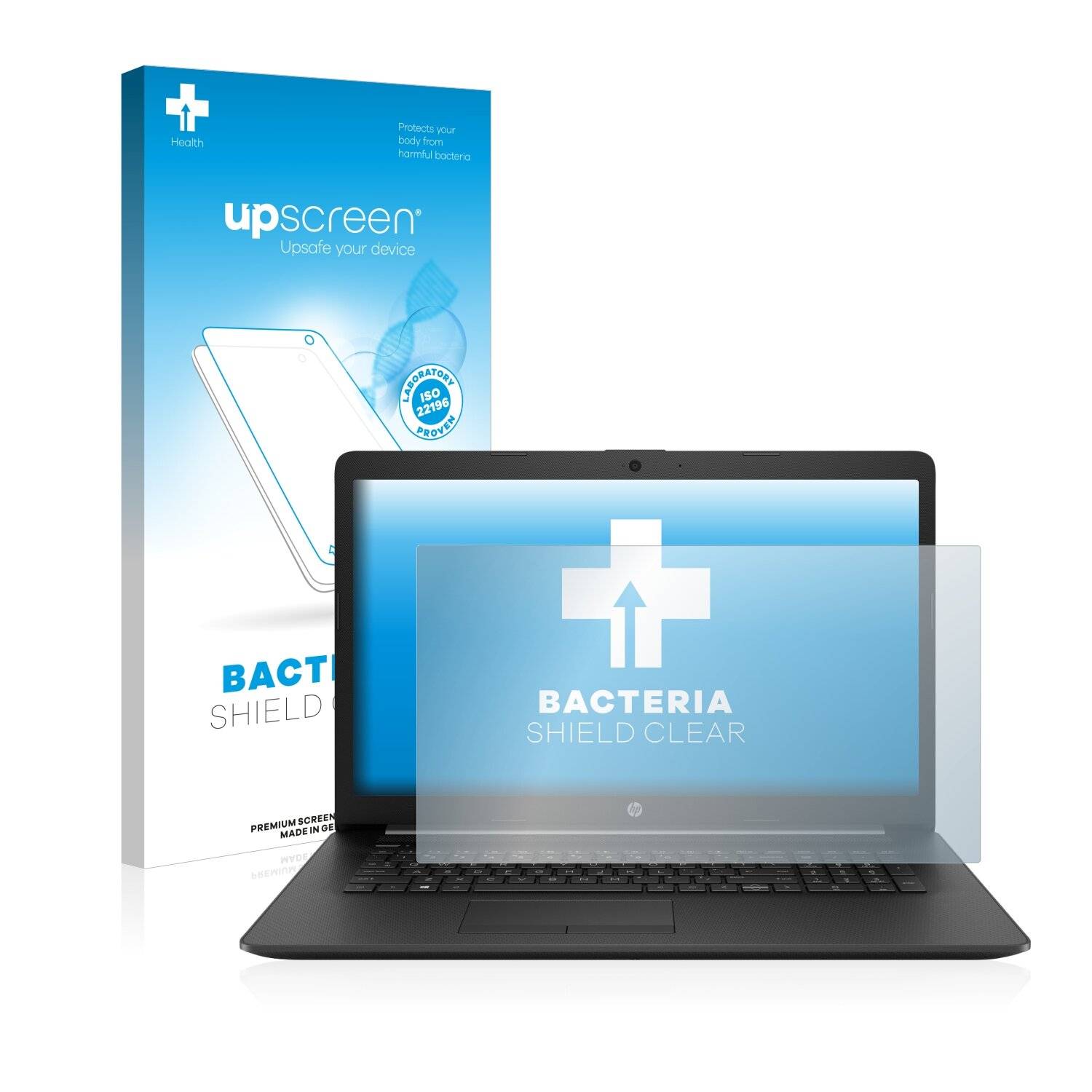 upscreen Bacteria Shield Clear Premium Antibakterielle Displayschutzfolie für HP