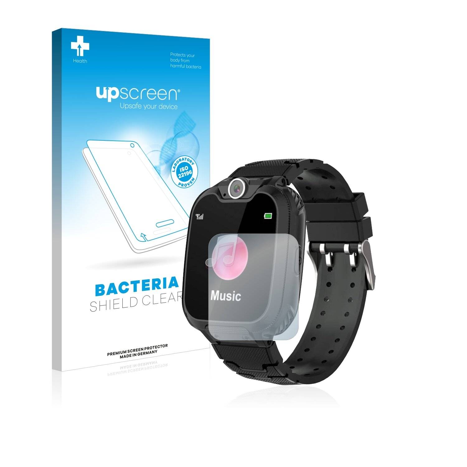 upscreen Bacteria Shield Clear Premium Antibakterielle Displayschutzfolie für UKpingping