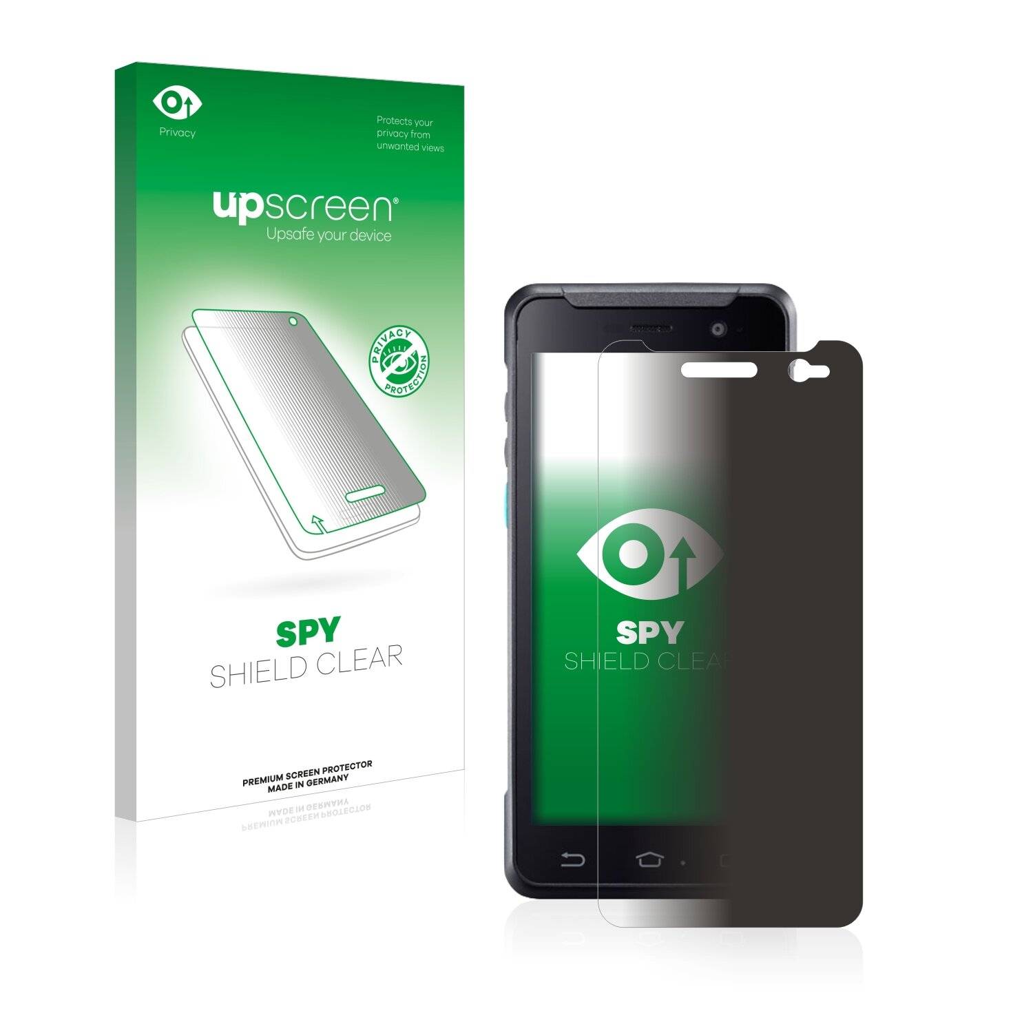 upscreen Spy Shield Clear Premium Blickschutzfolie für Unitech