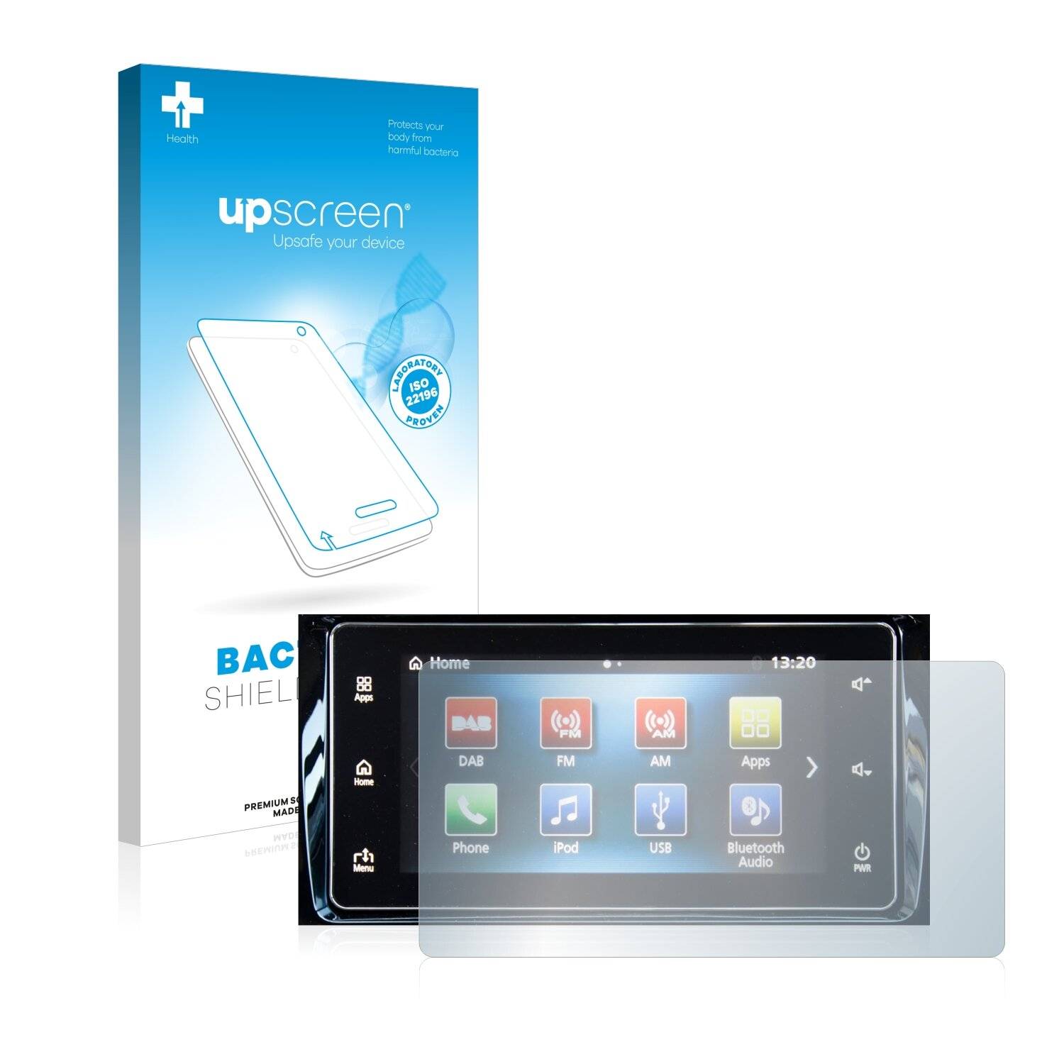 upscreen Bacteria Shield Clear Premium Antibakterielle Displayschutzfolie für Mitsubishi ASX