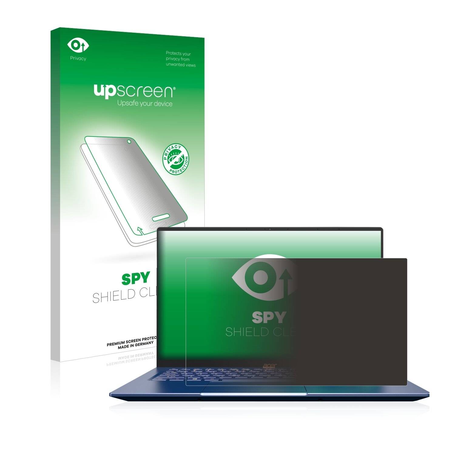 upscreen Spy Shield Clear Premium Blickschutzfolie für Acer Swift 5