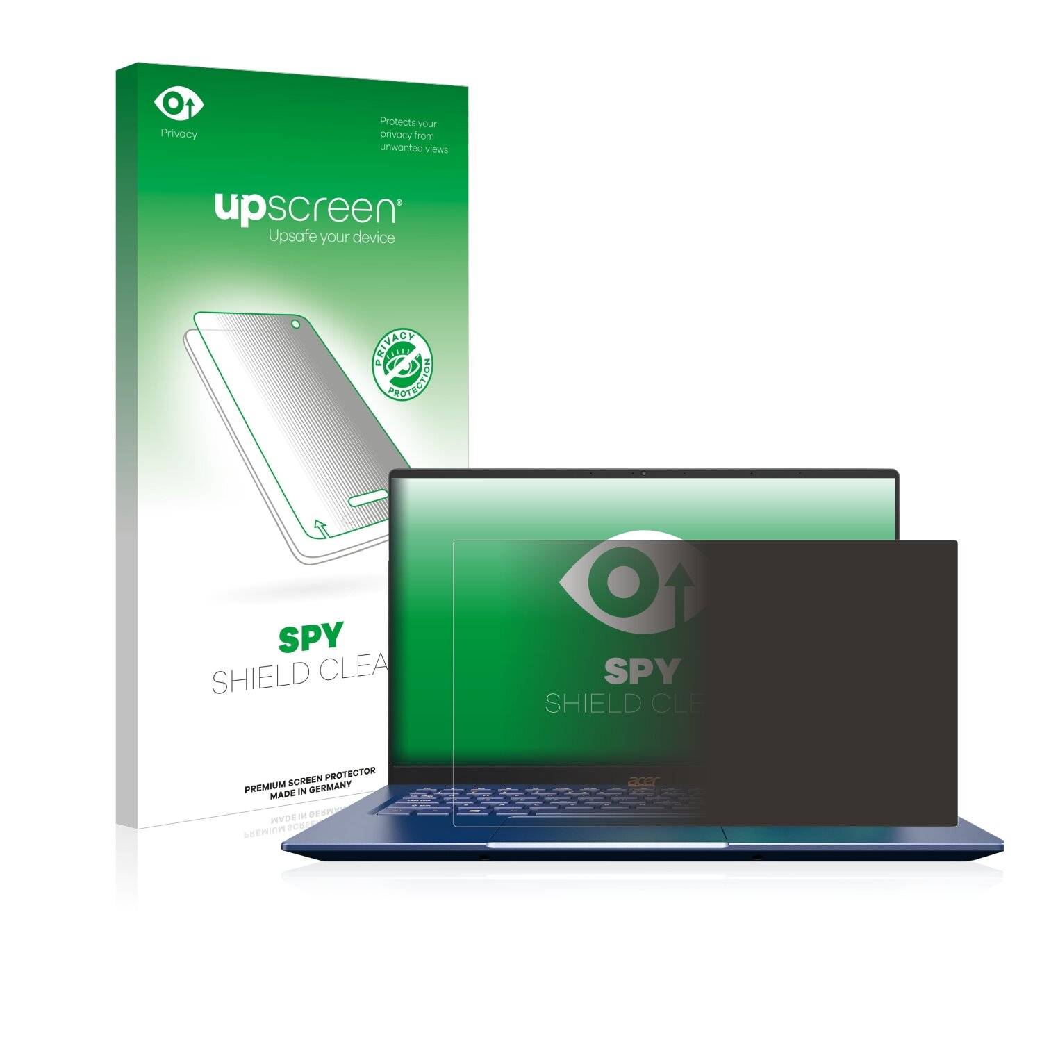 upscreen Spy Shield Clear Premium Blickschutzfolie für Acer Swift 5