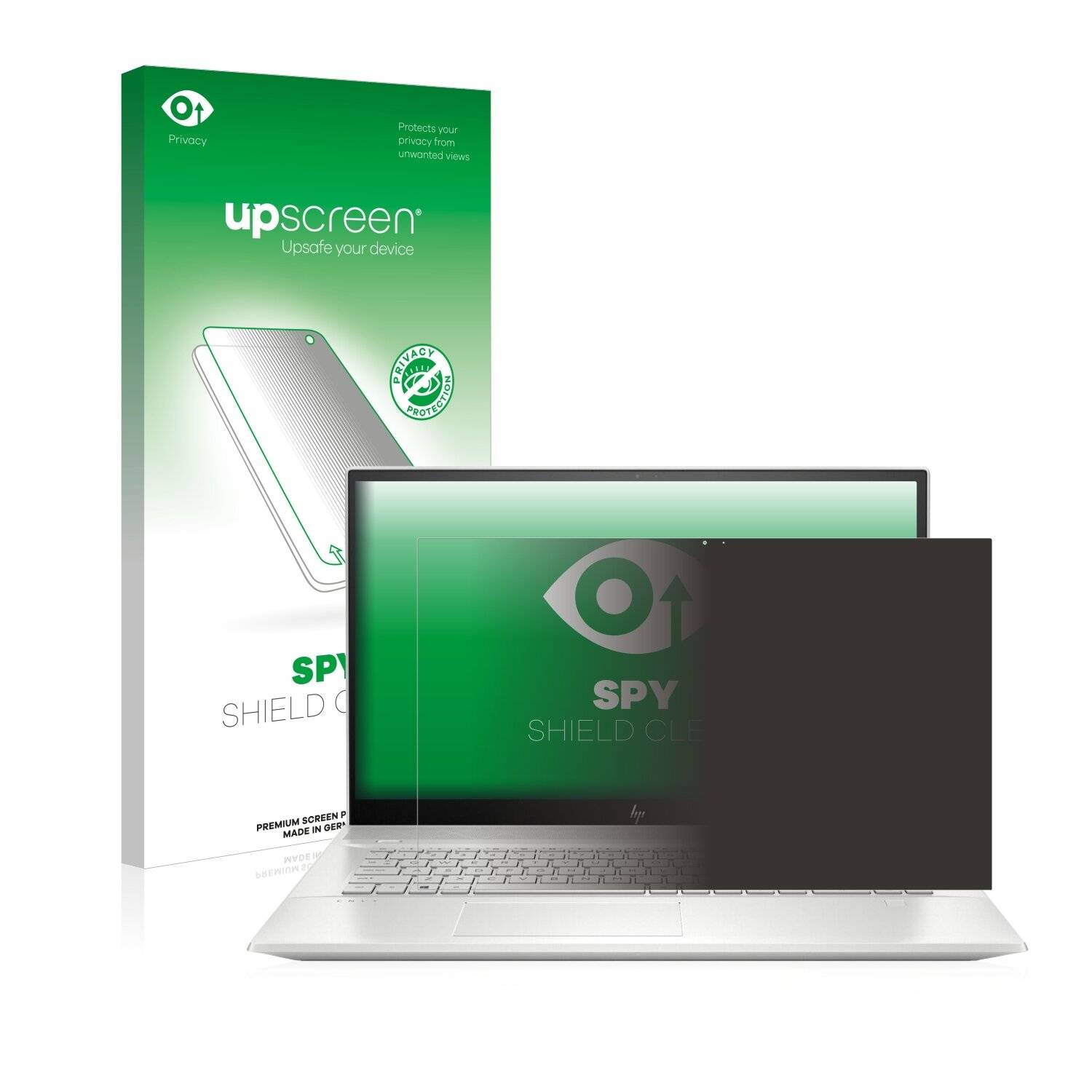 upscreen Spy Shield Clear Premium Blickschutzfolie für HP Envy