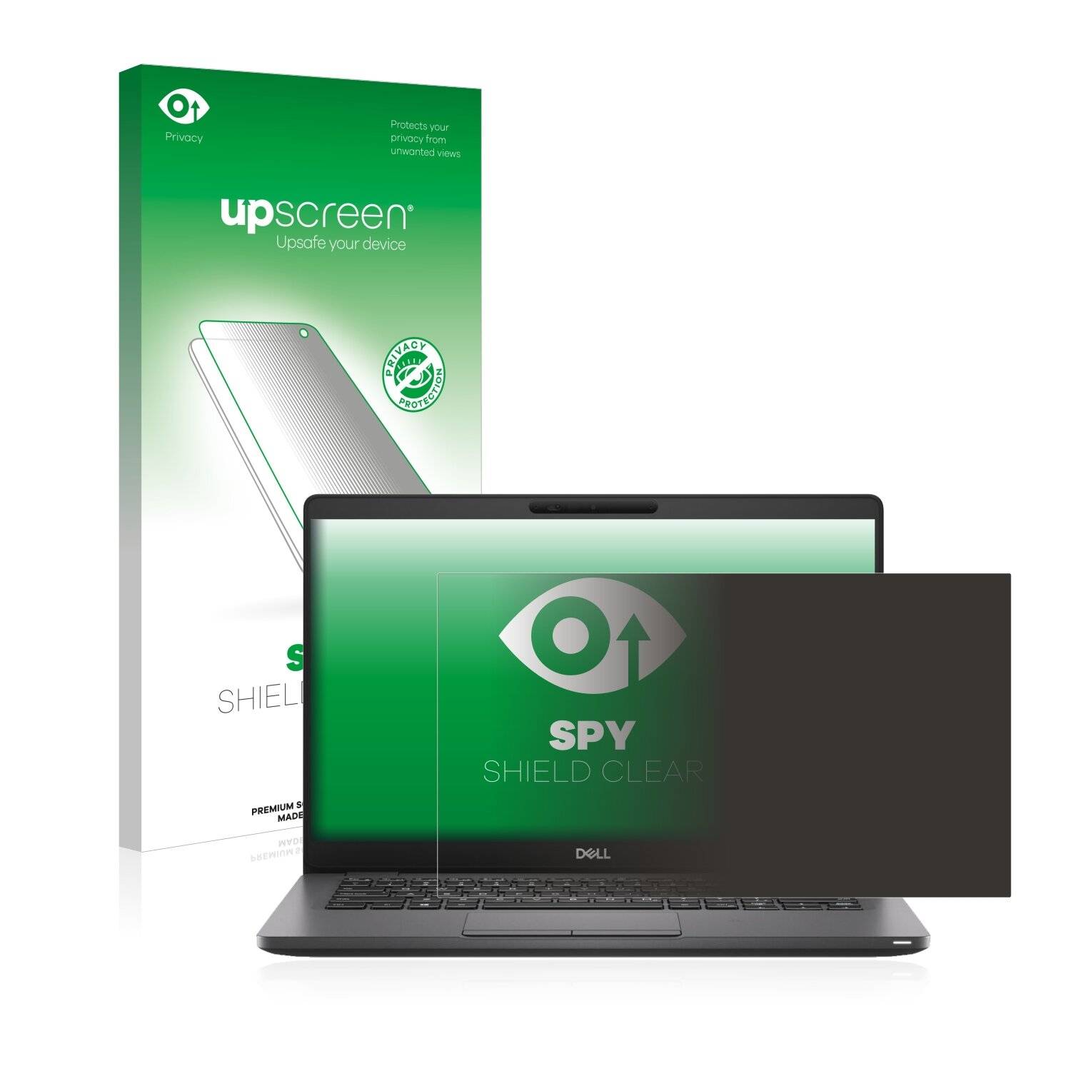upscreen Spy Shield Clear Premium Blickschutzfolie für Dell Latitude 5300