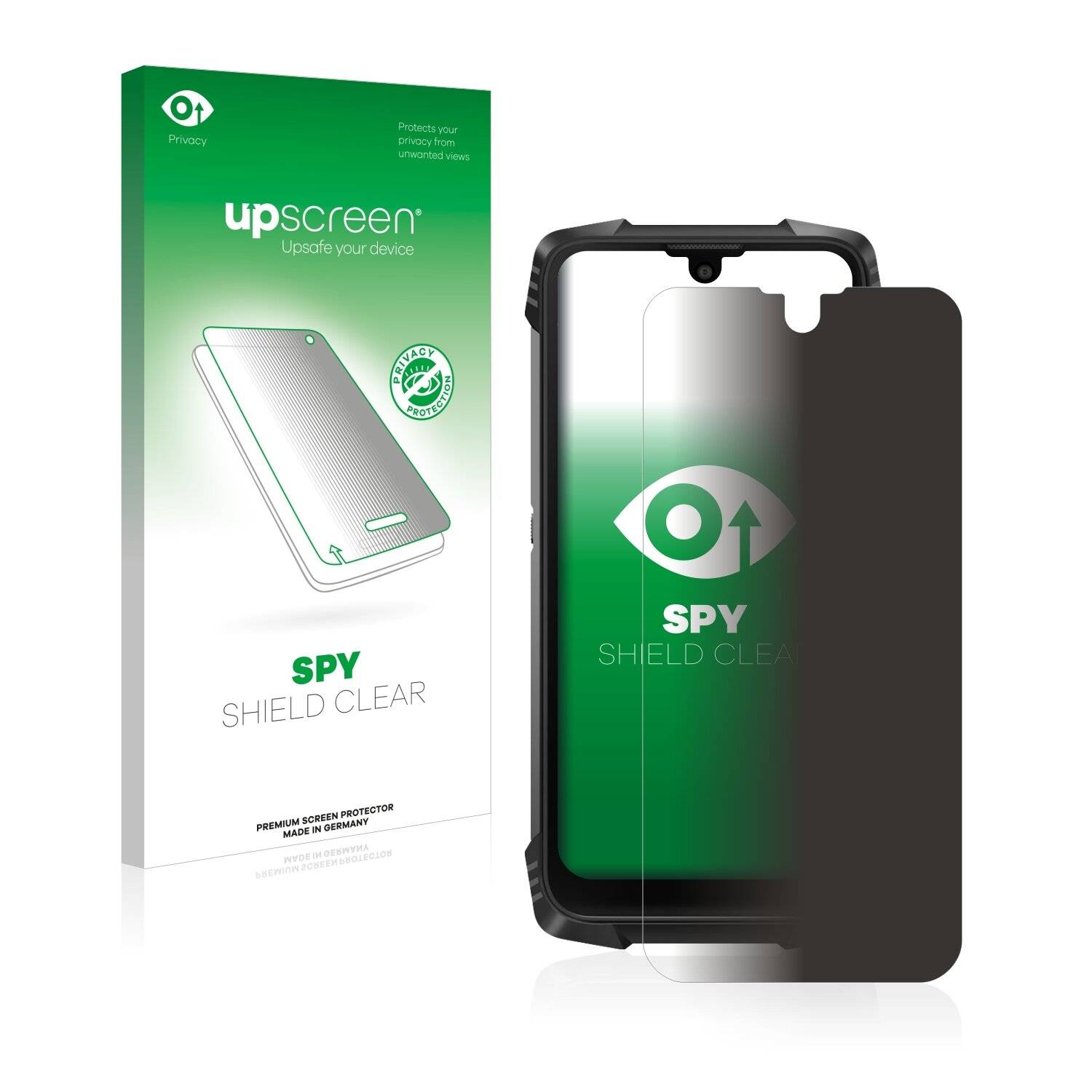 upscreen Spy Shield Clear Premium Blickschutzfolie für Blackview