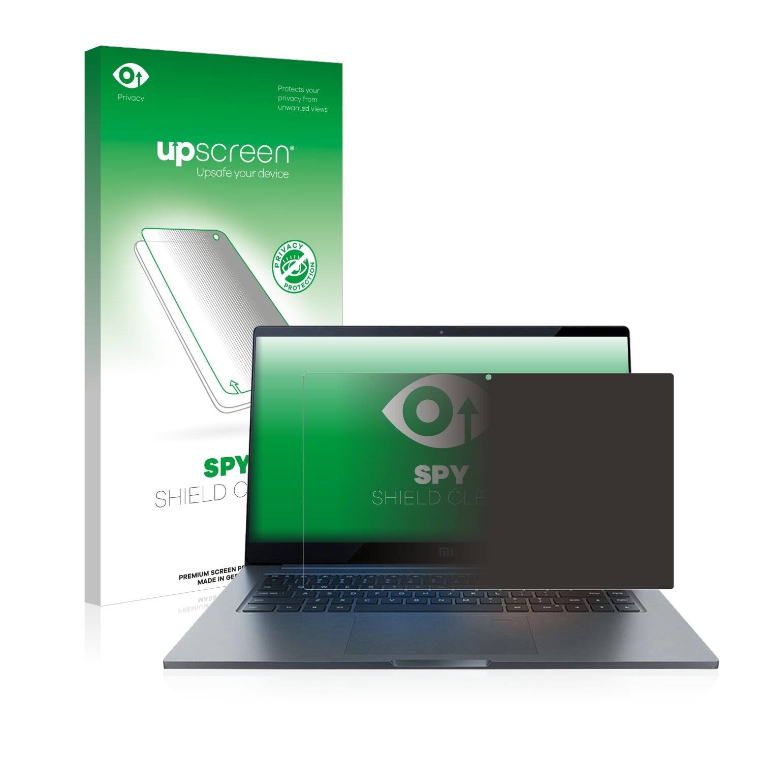 upscreen Spy Shield Clear Premium Blickschutzfolie für Xiaomi Mi Notebook Pro