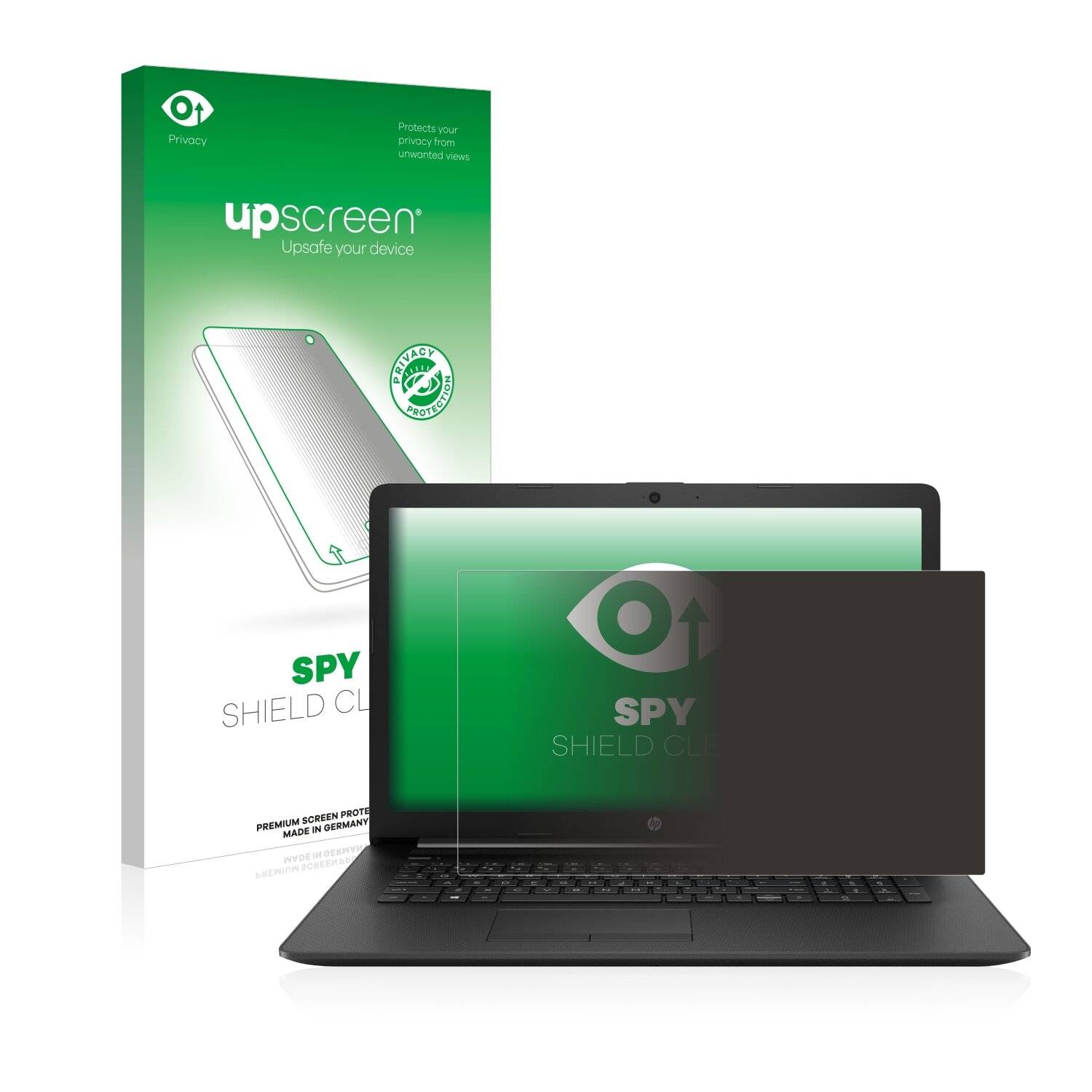 upscreen Spy Shield Clear Premium Blickschutzfolie für HP Notebook