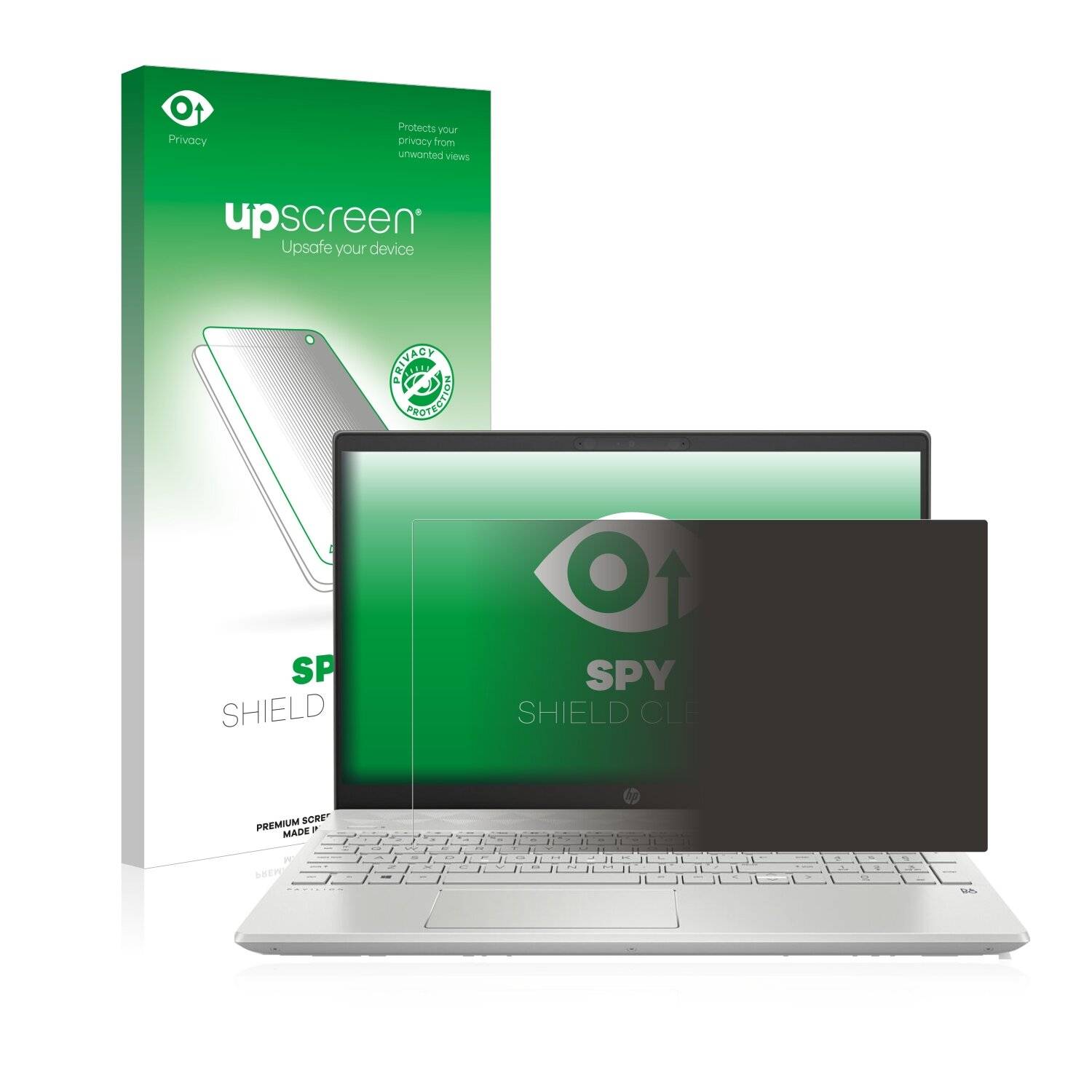 upscreen Spy Shield Clear Premium Blickschutzfolie für HP Pavilion