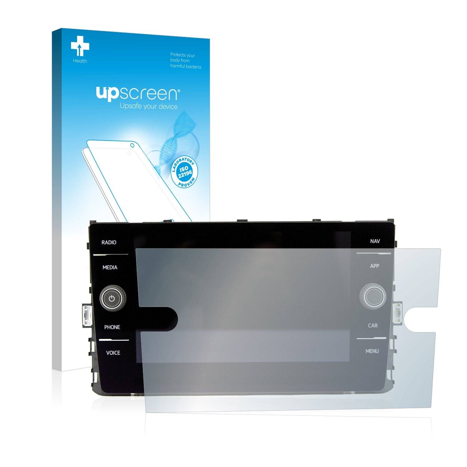 upscreen Bacteria Shield Clear Premium Antibakterielle Displayschutzfolie für Volkswagen