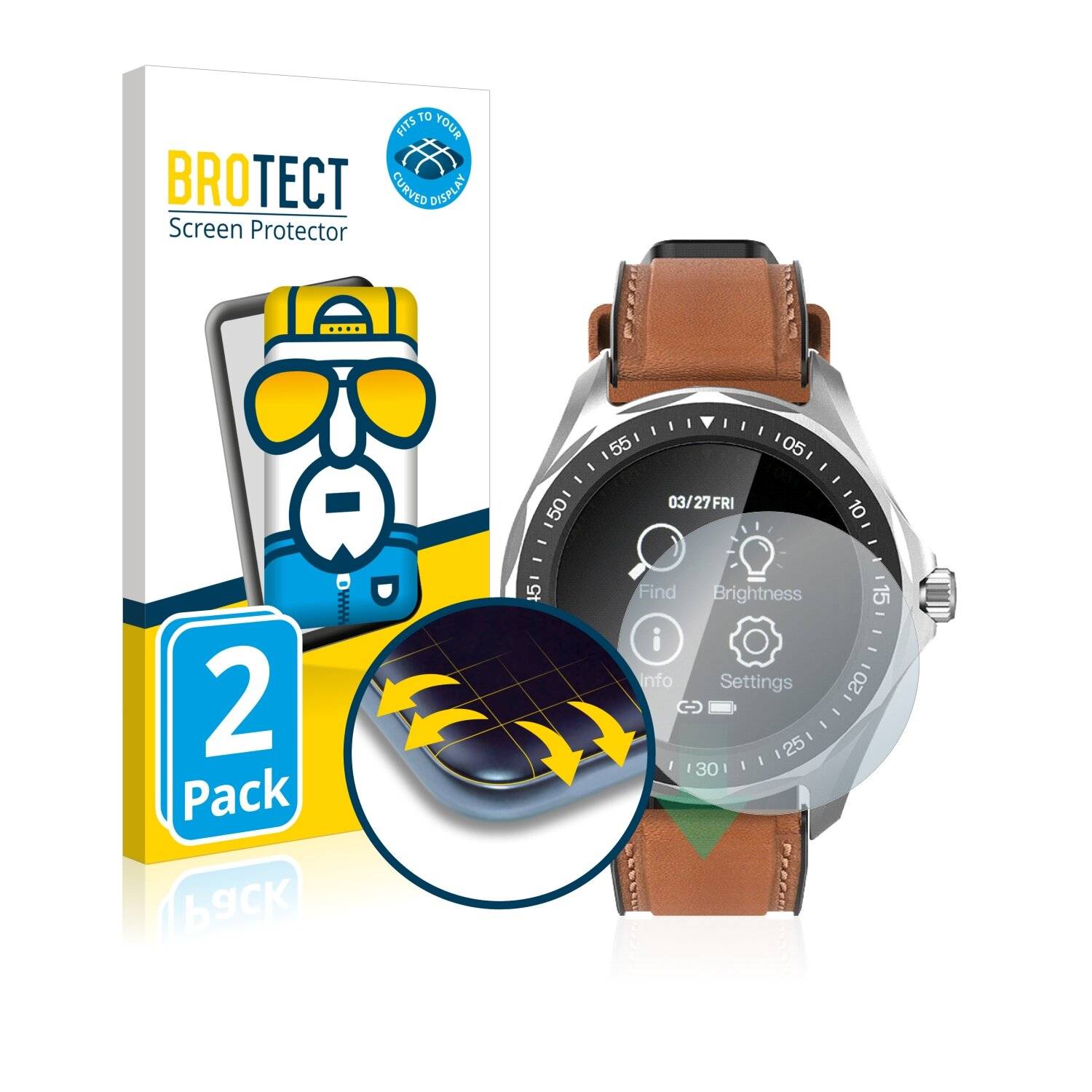 2x BROTECT Flex Full-Cover Displayschutzfolie für BlitzWolf