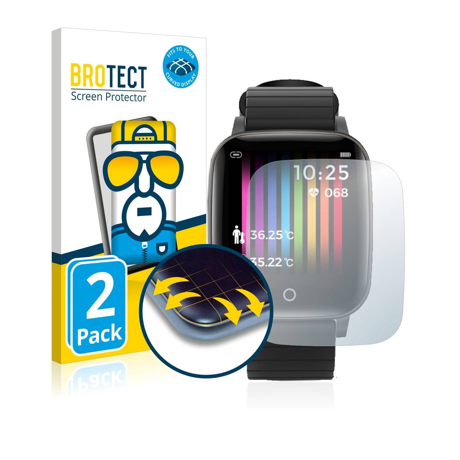 2x BROTECT Flex Full-Cover Displayschutzfolie für BlitzWolf