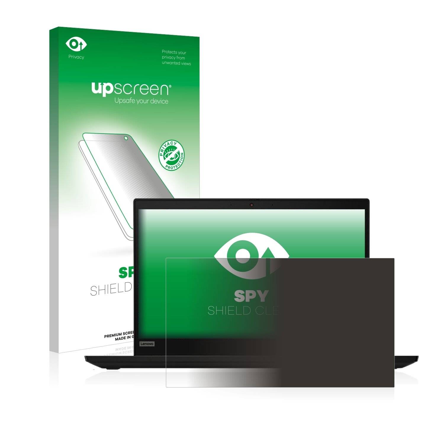 upscreen Spy Shield Clear Premium Blickschutzfolie für Lenovo ThinkPad X395