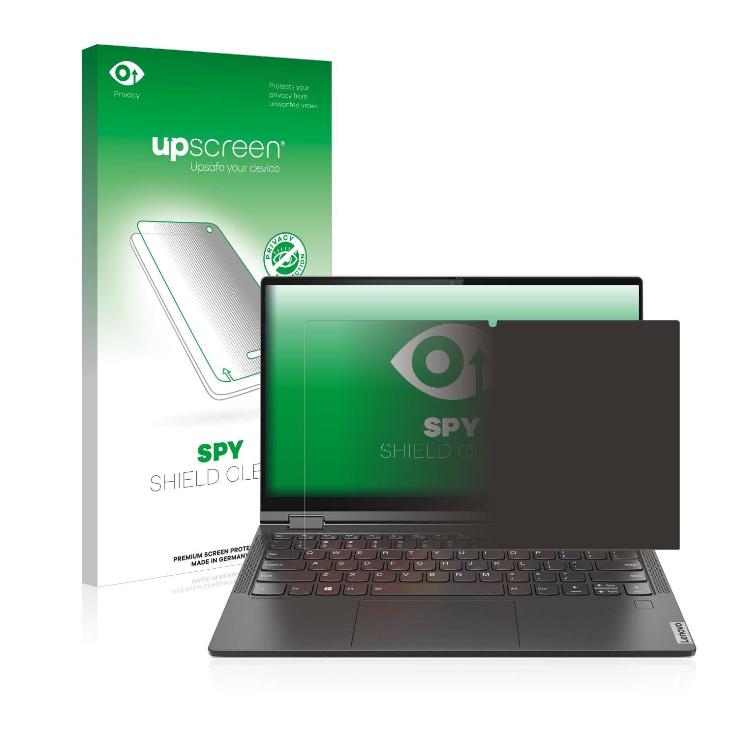upscreen Spy Shield Clear Premium Blickschutzfolie für Lenovo Yoga
