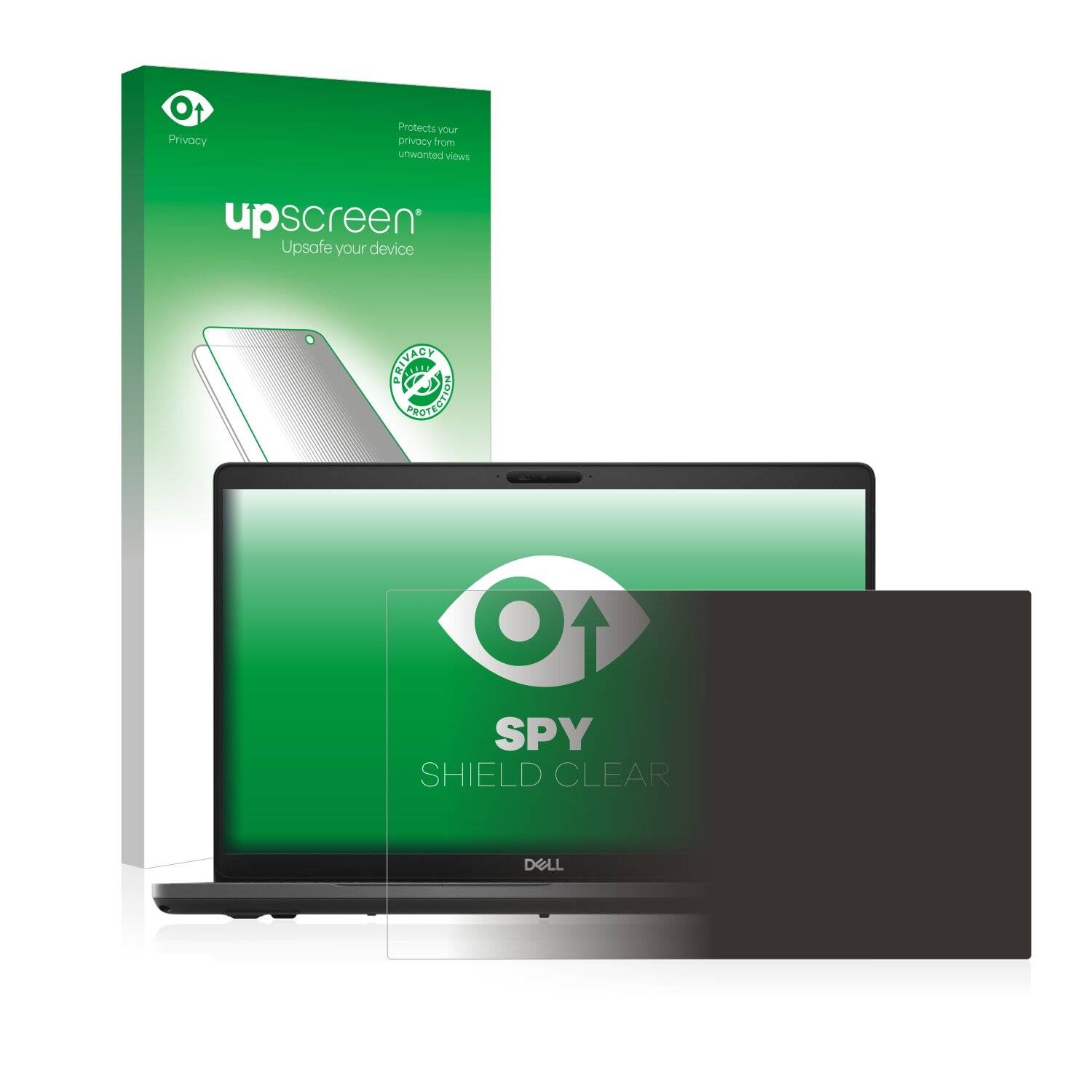 upscreen Spy Shield Clear Premium Blickschutzfolie für Dell Latitude