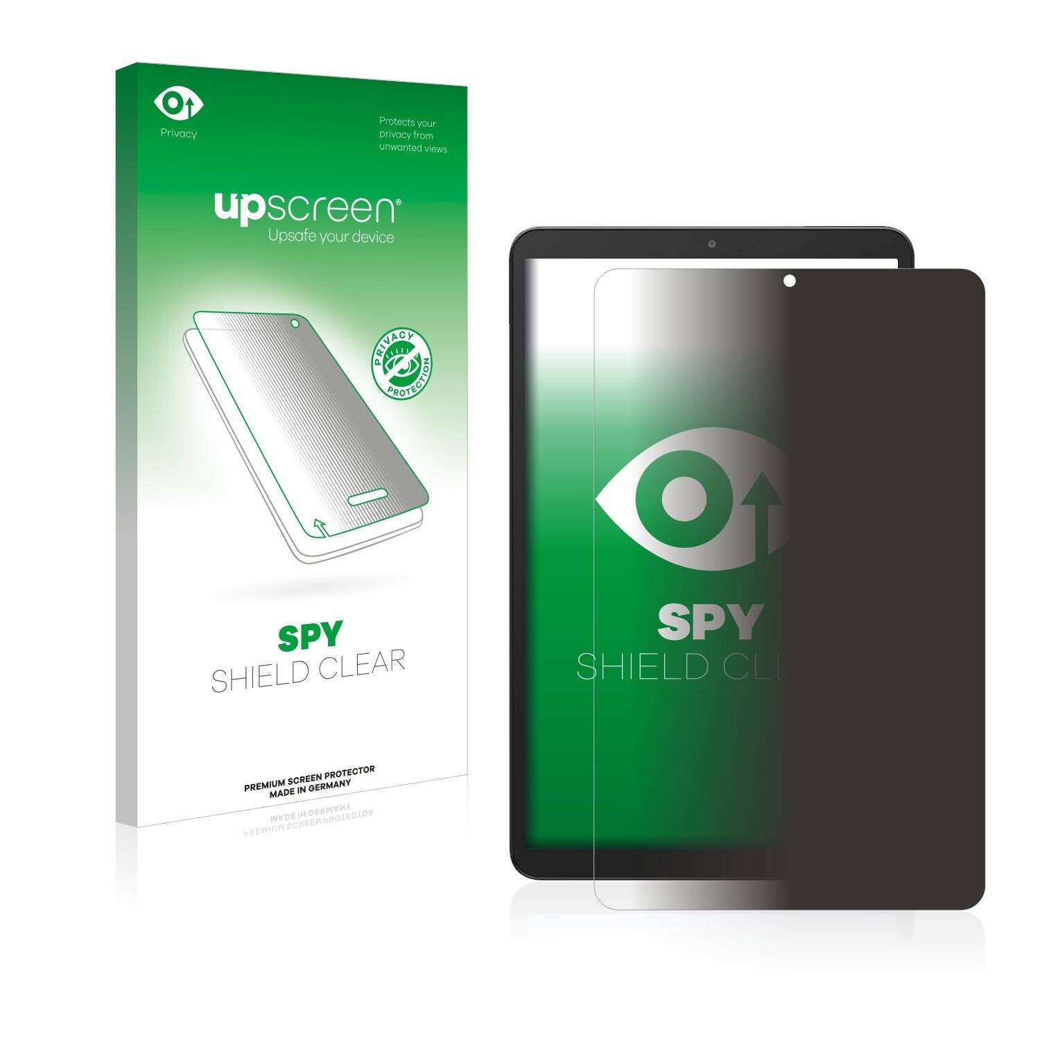 upscreen Spy Shield Clear Premium Blickschutzfolie für Samsung Galaxy Tab A 8.4
