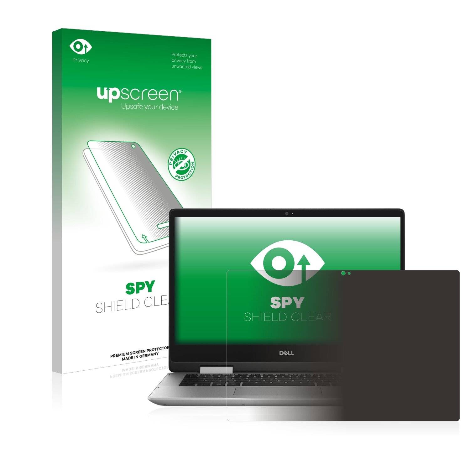 upscreen Spy Shield Clear Premium Blickschutzfolie für Dell Inspiron 14 5491