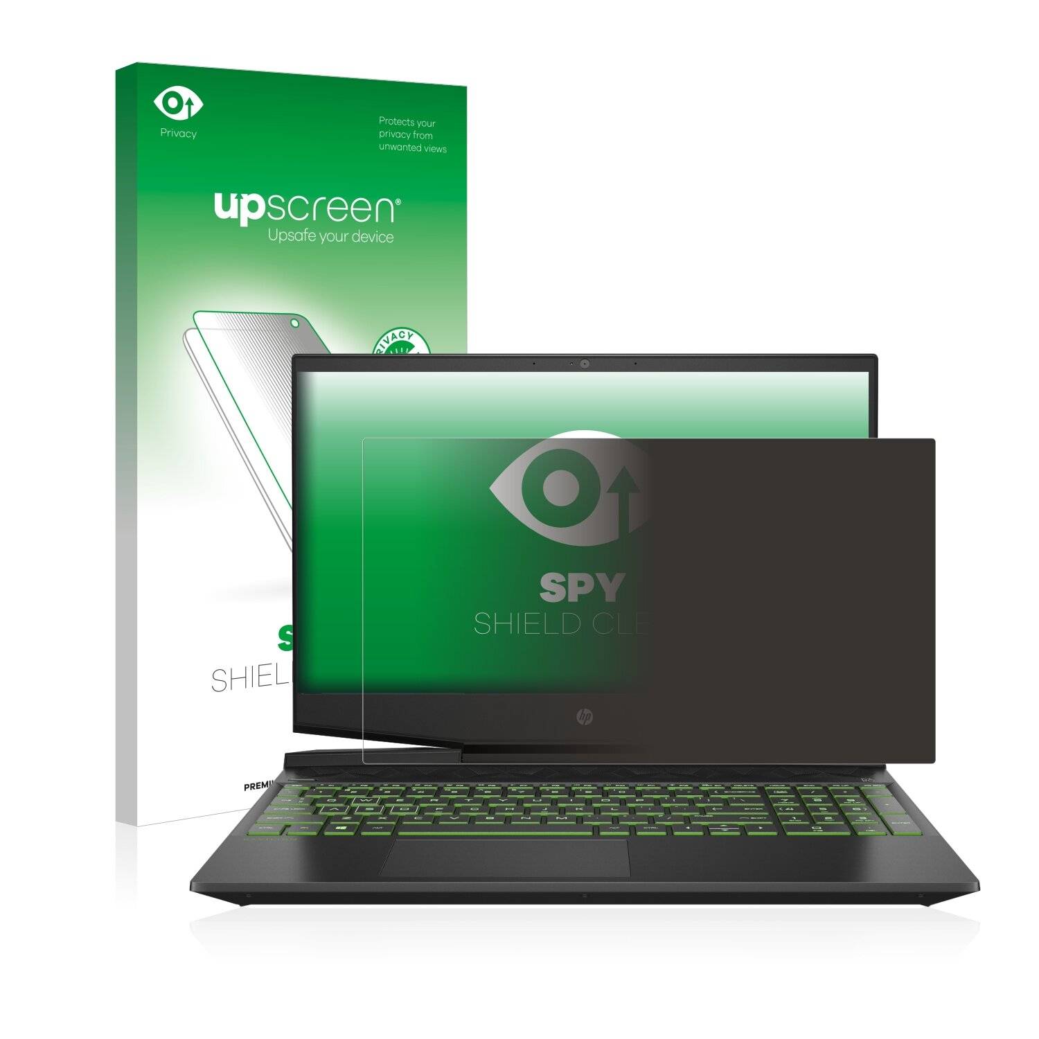 upscreen Spy Shield Clear Premium Blickschutzfolie für HP Pavilion Gaming