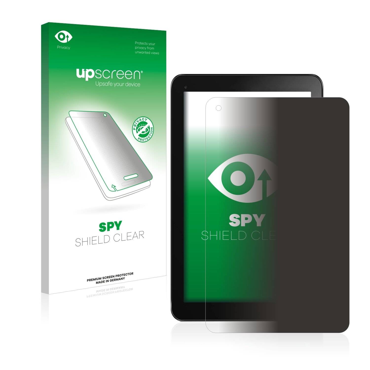 upscreen Spy Shield Clear Premium Blickschutzfolie für Odys Lux