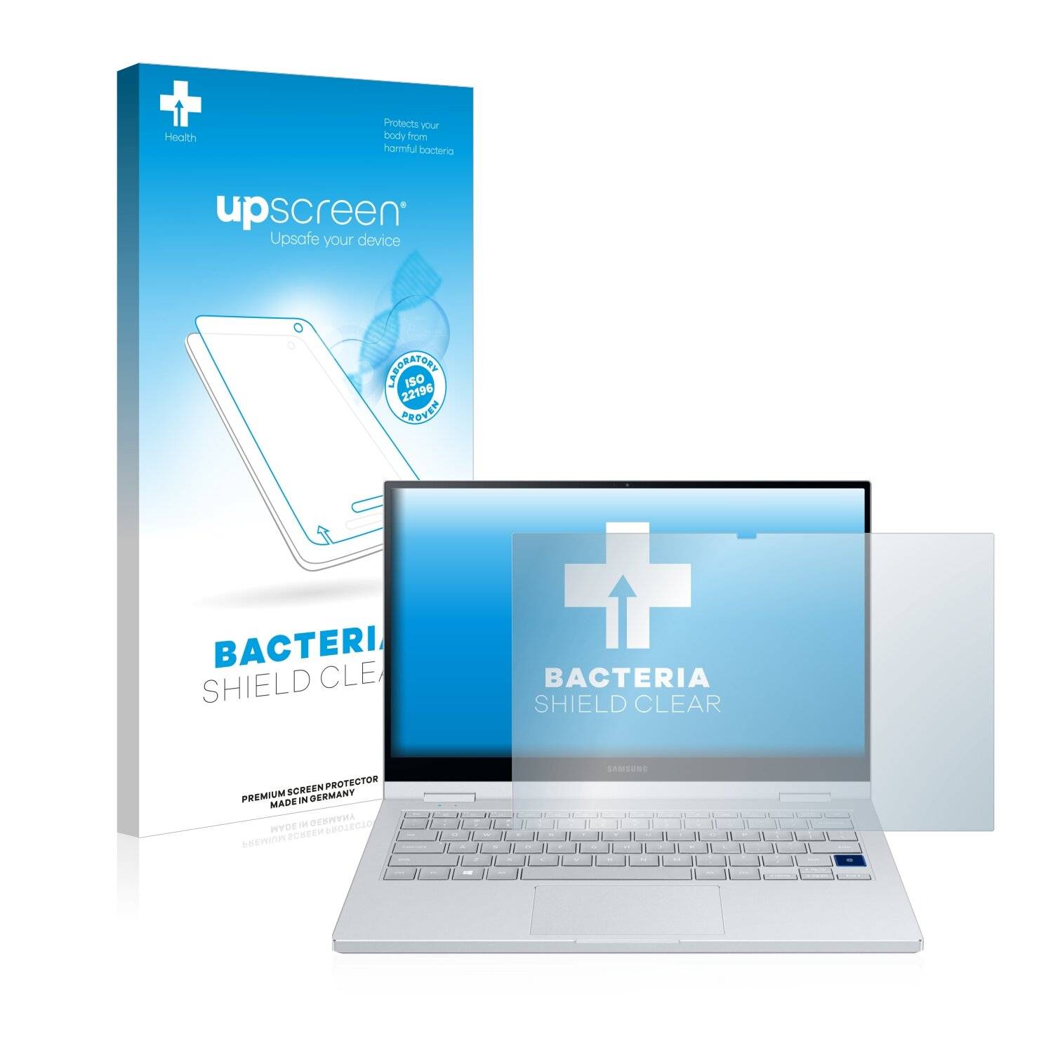 upscreen Bacteria Shield Clear Premium Antibakterielle Displayschutzfolie für Samsung Galaxy
