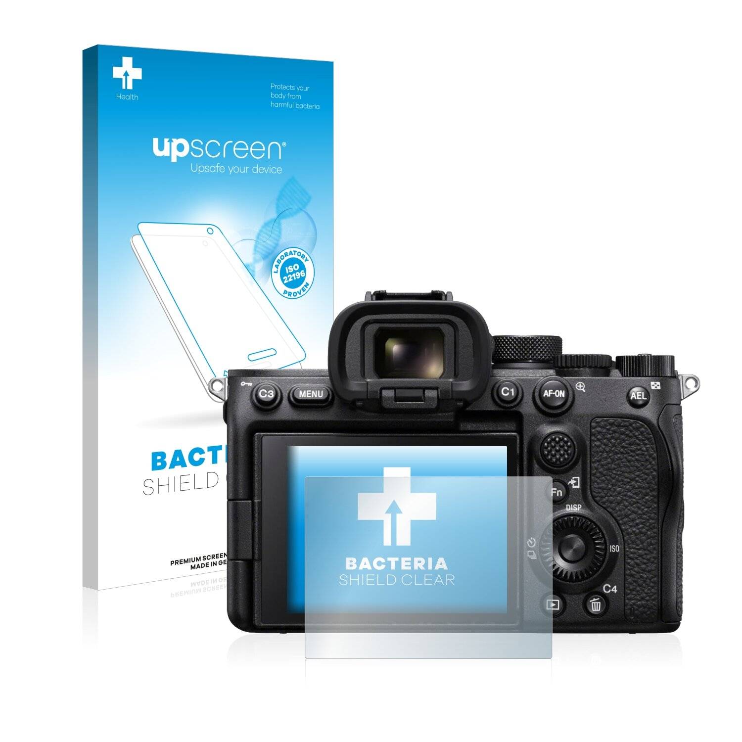 upscreen Bacteria Shield Clear Premium Antibakterielle Displayschutzfolie für Sony Alpha 7S