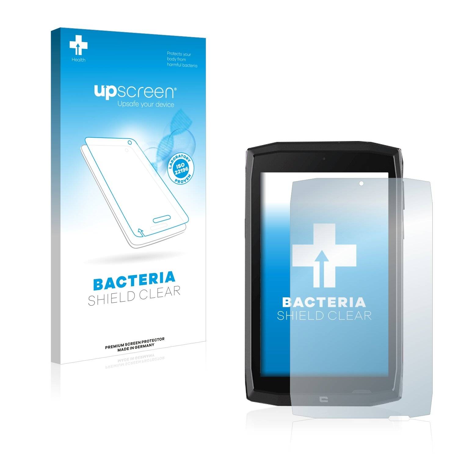 upscreen Bacteria Shield Clear Premium Antibakterielle Displayschutzfolie für Crosscall Core