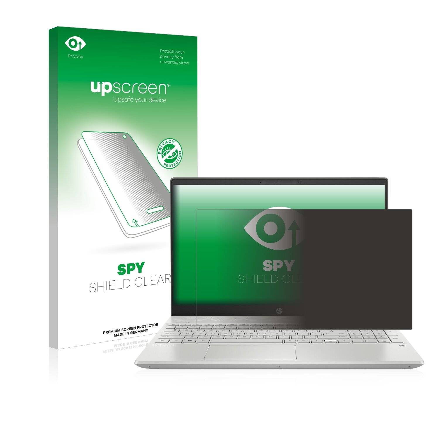 upscreen Spy Shield Clear Premium Blickschutzfolie für HP Pavilion