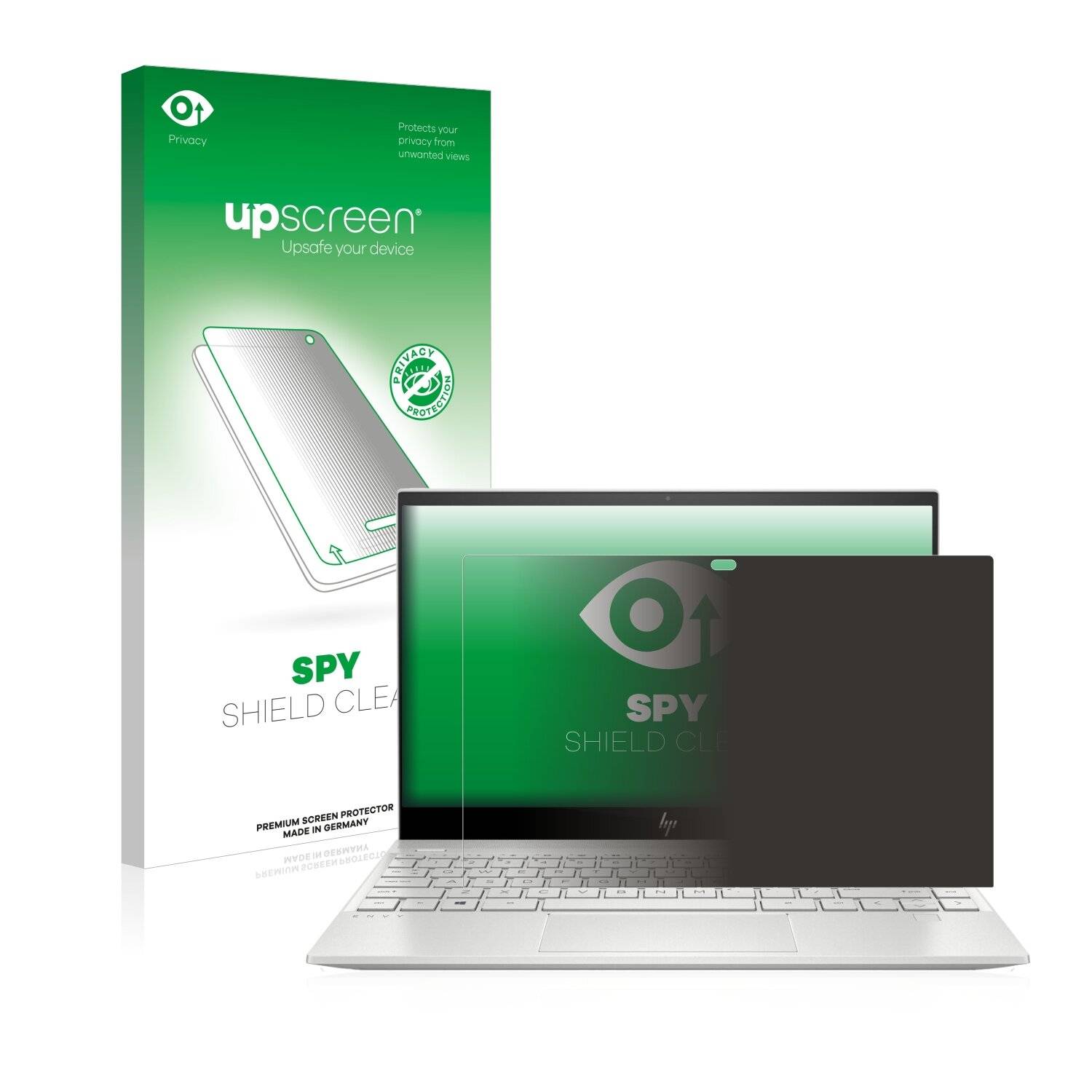 upscreen Spy Shield Clear Premium Blickschutzfolie für HP Envy
