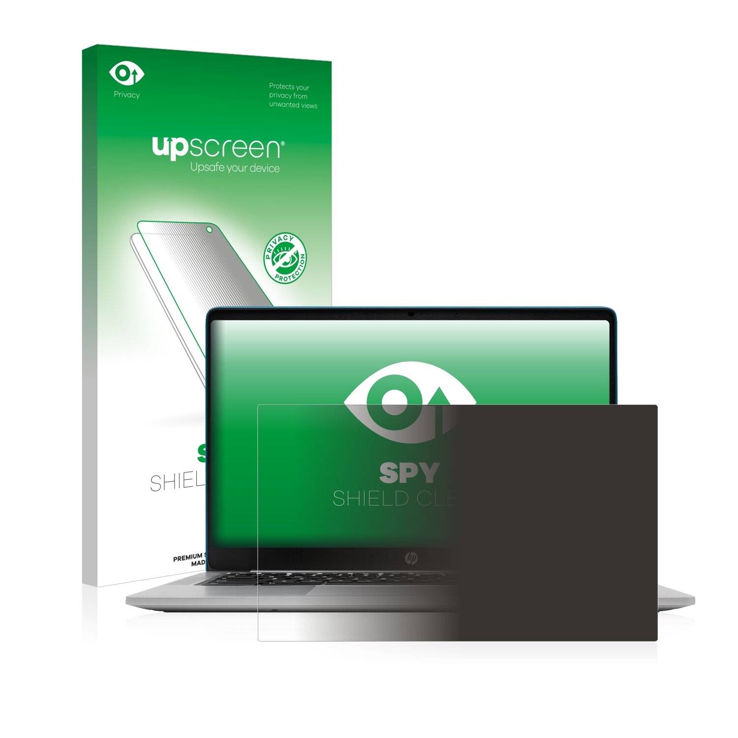 upscreen Spy Shield Clear Premium Blickschutzfolie für HP Chromebook