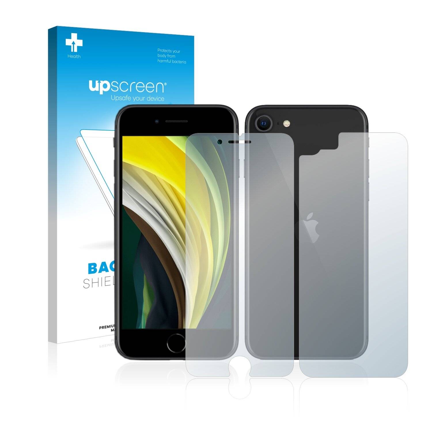 upscreen Bacteria Shield Clear Premium Antibakterielle Displayschutzfolie für Apple iPhone