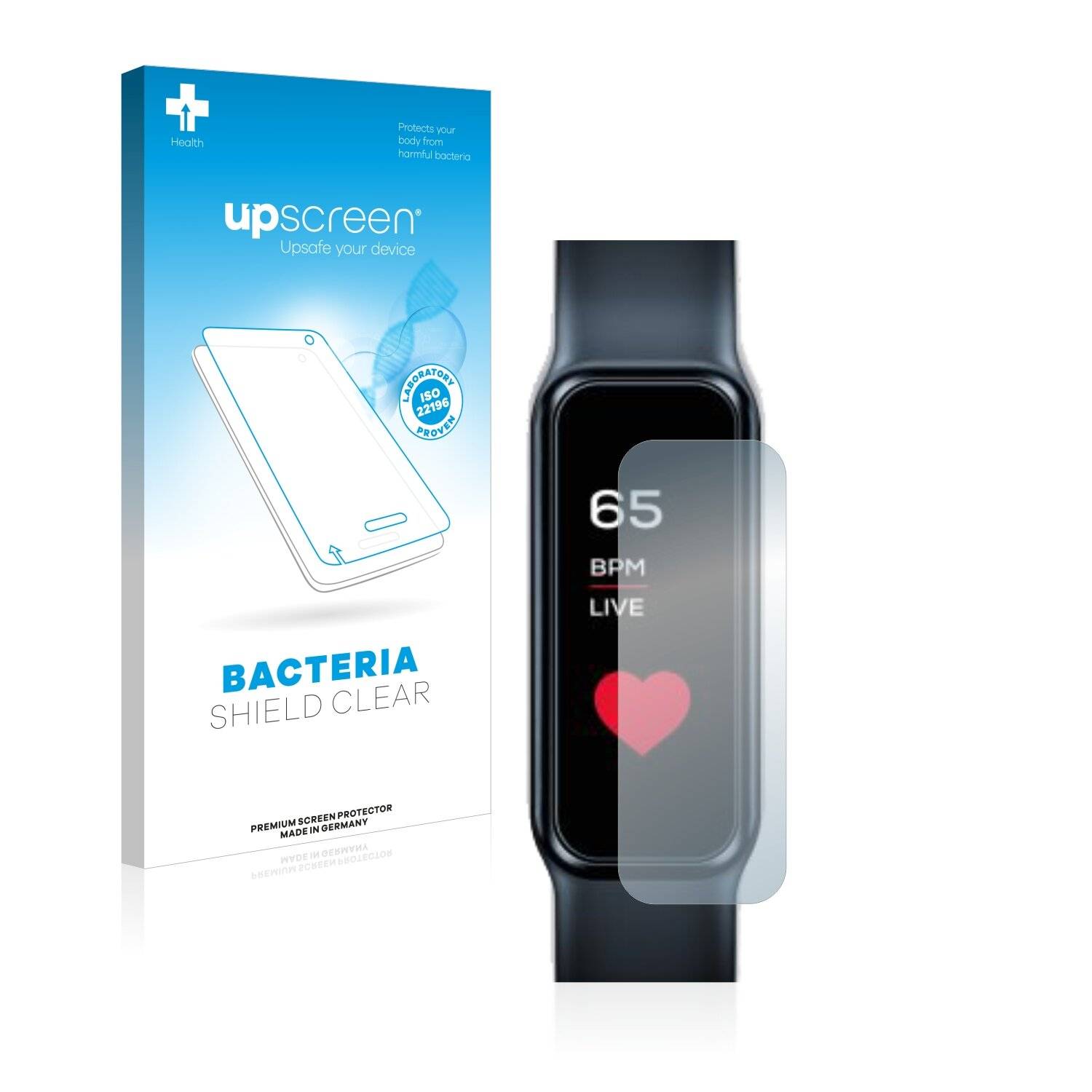upscreen Bacteria Shield Clear Premium Antibakterielle Displayschutzfolie für Beurer AS